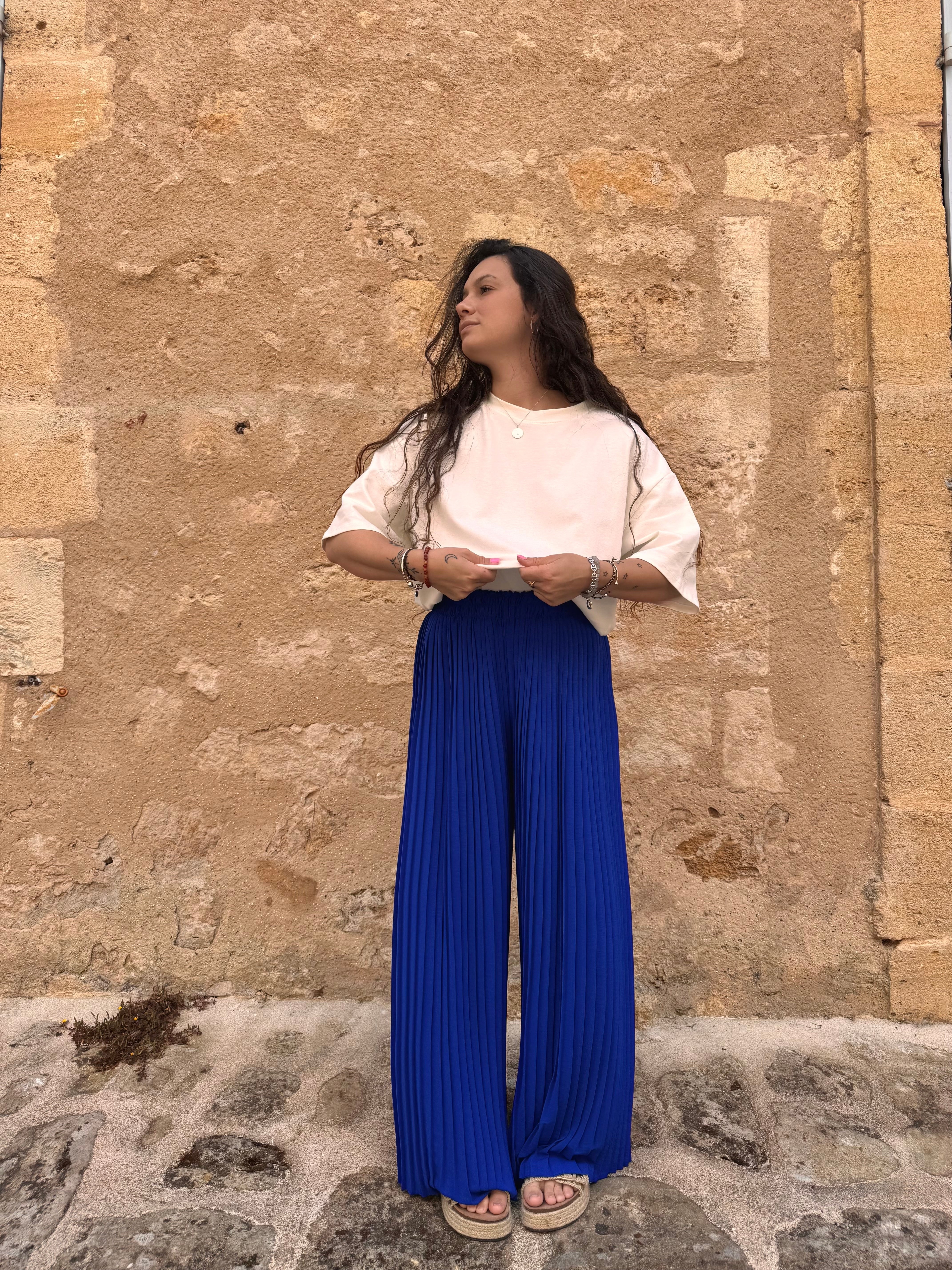PANTALON VICTOIRE BLEU ÉLECTRIQUE