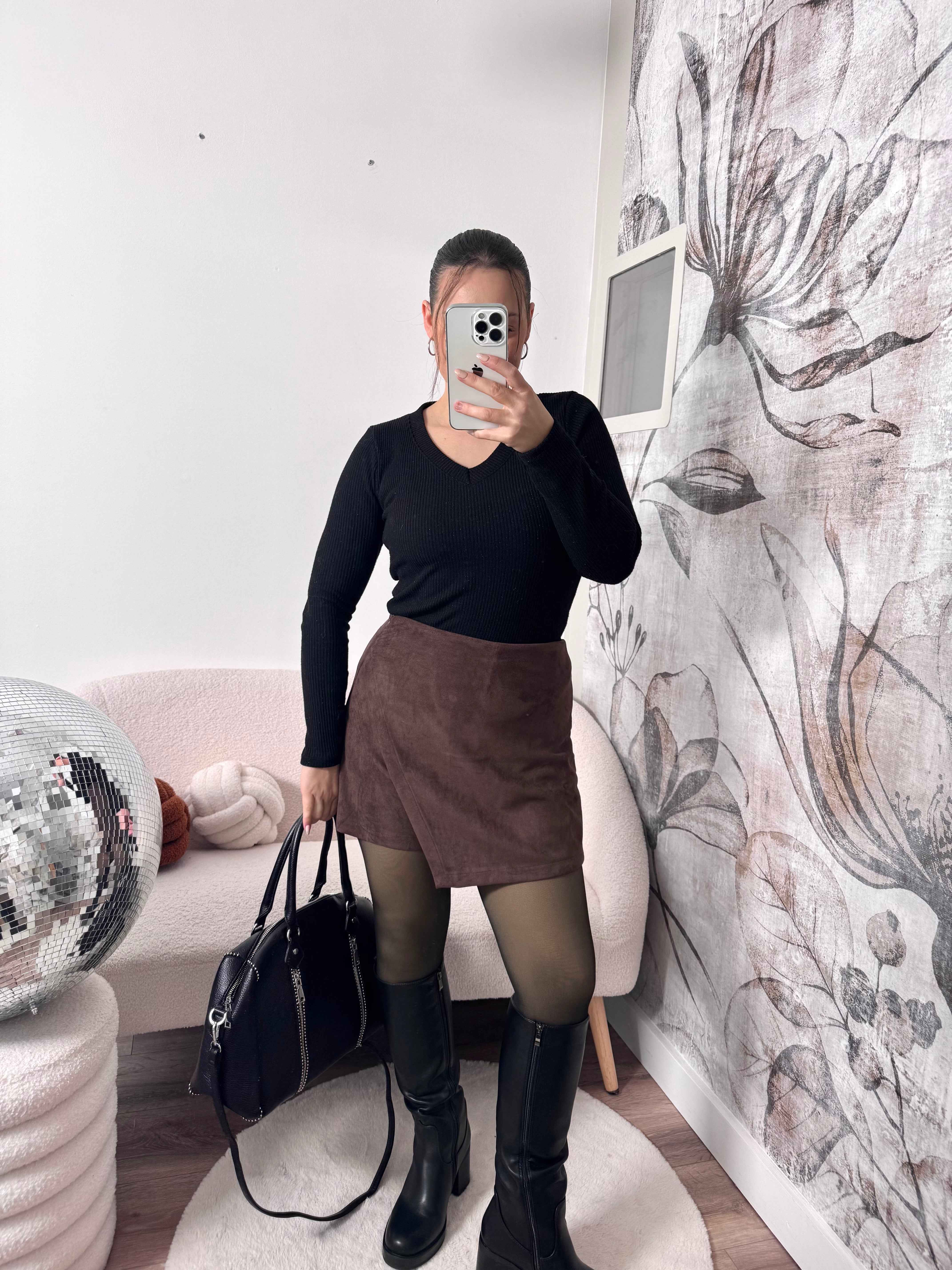 JUPE/SHORT CHOCOLAT