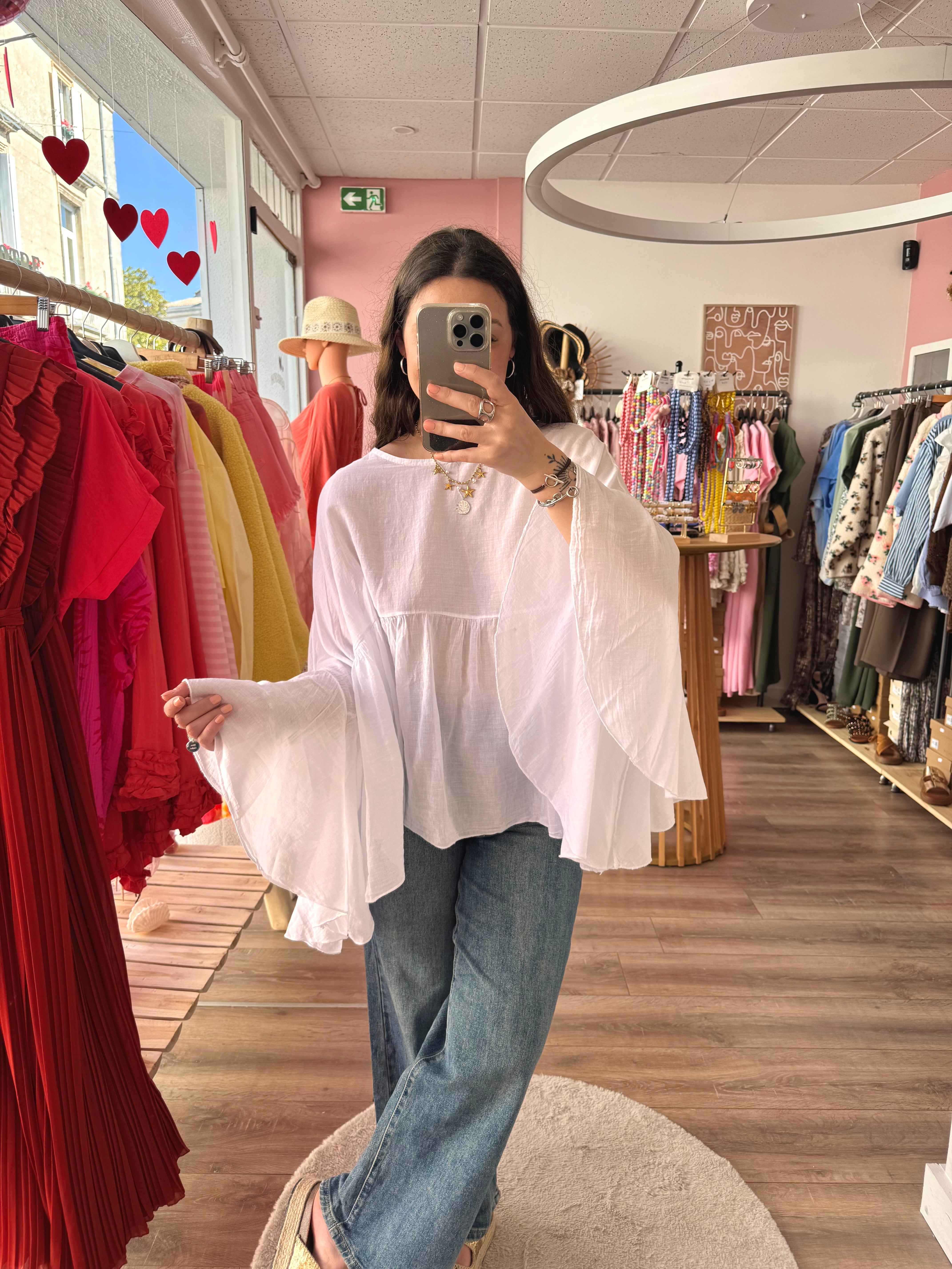 BLOUSE AMPLE BLANCHE