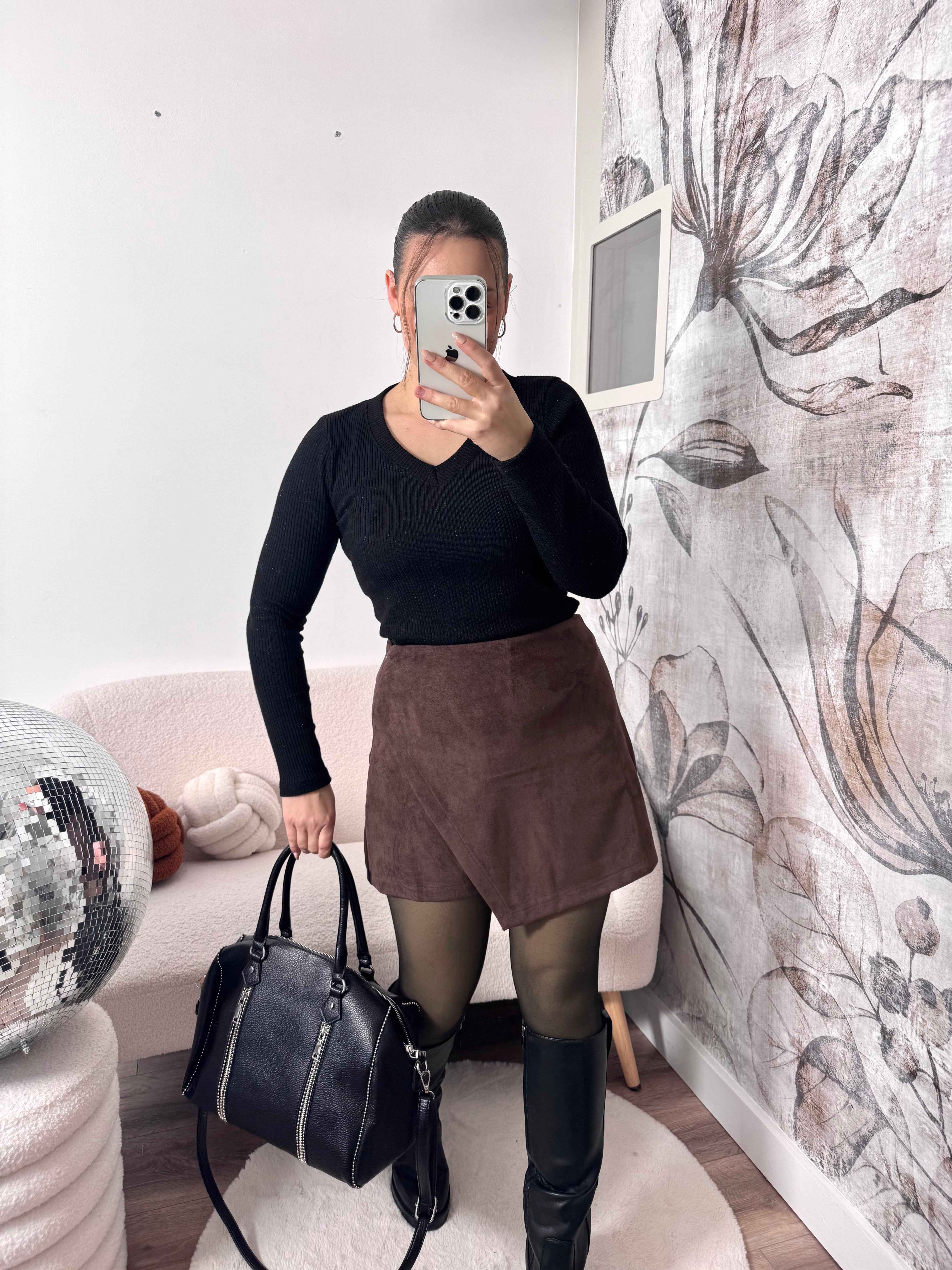 JUPE/SHORT CHOCOLAT