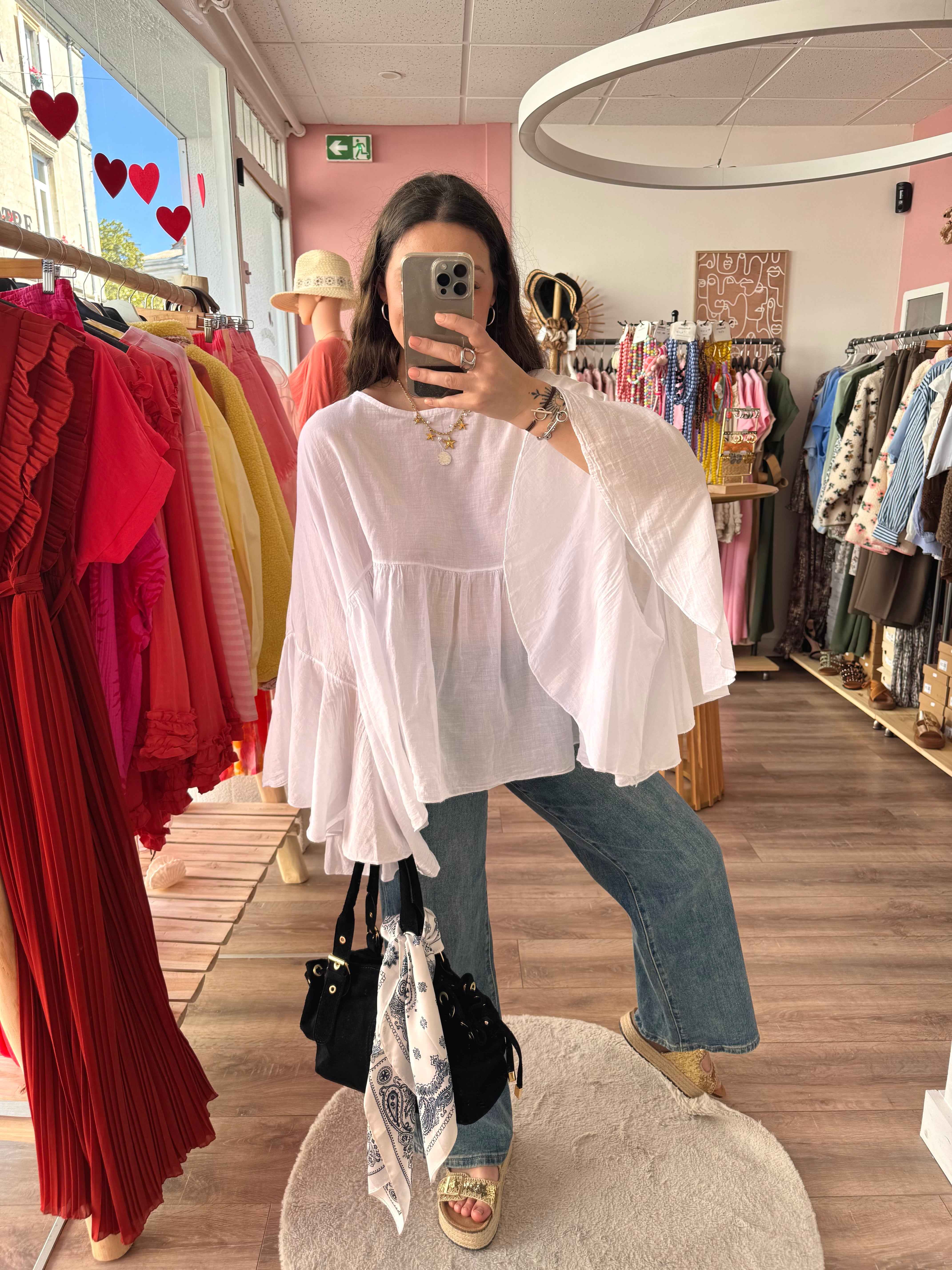 BLOUSE AMPLE BLANCHE