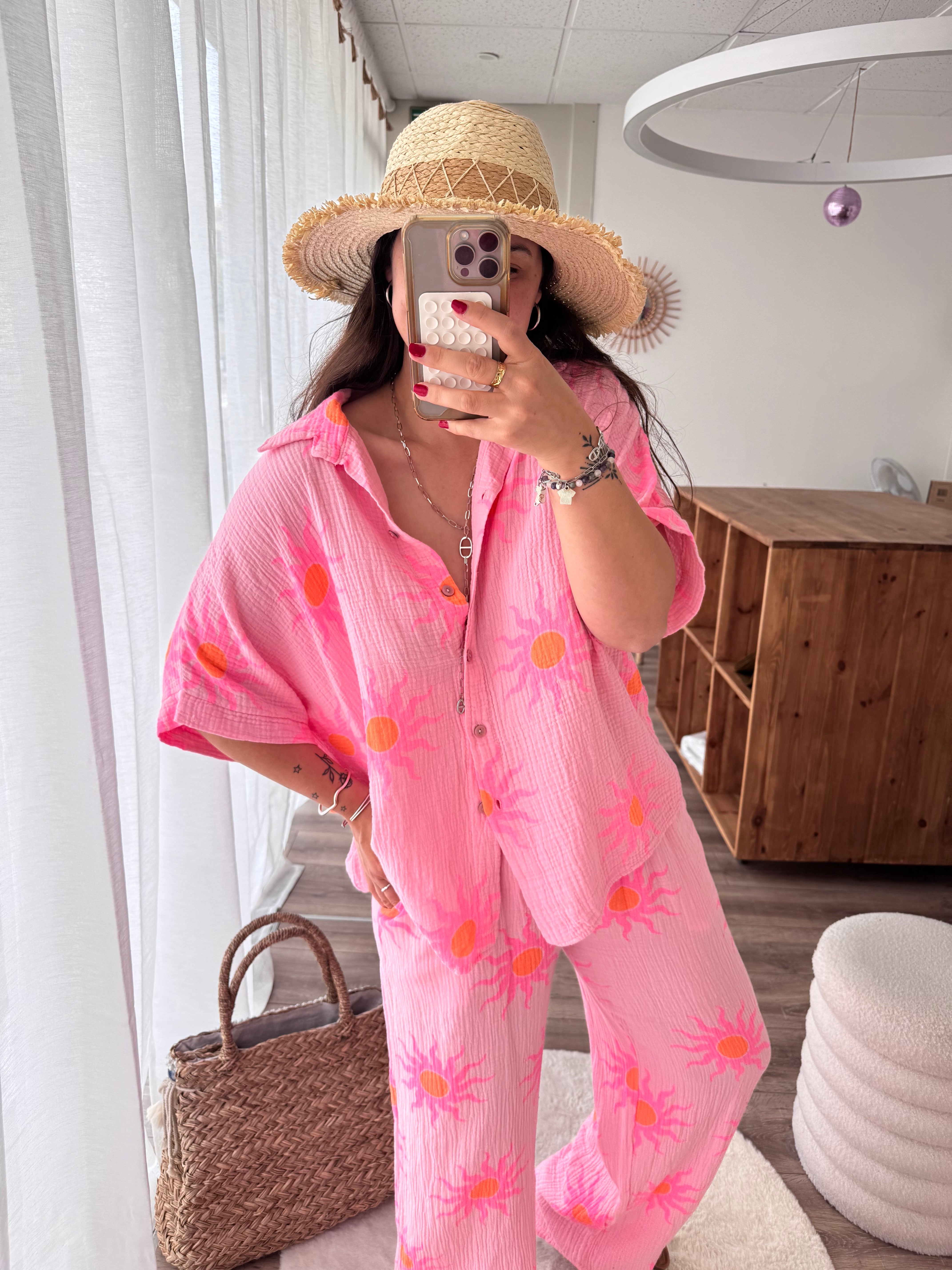 ENSEMBLE SOLEIL ROSE