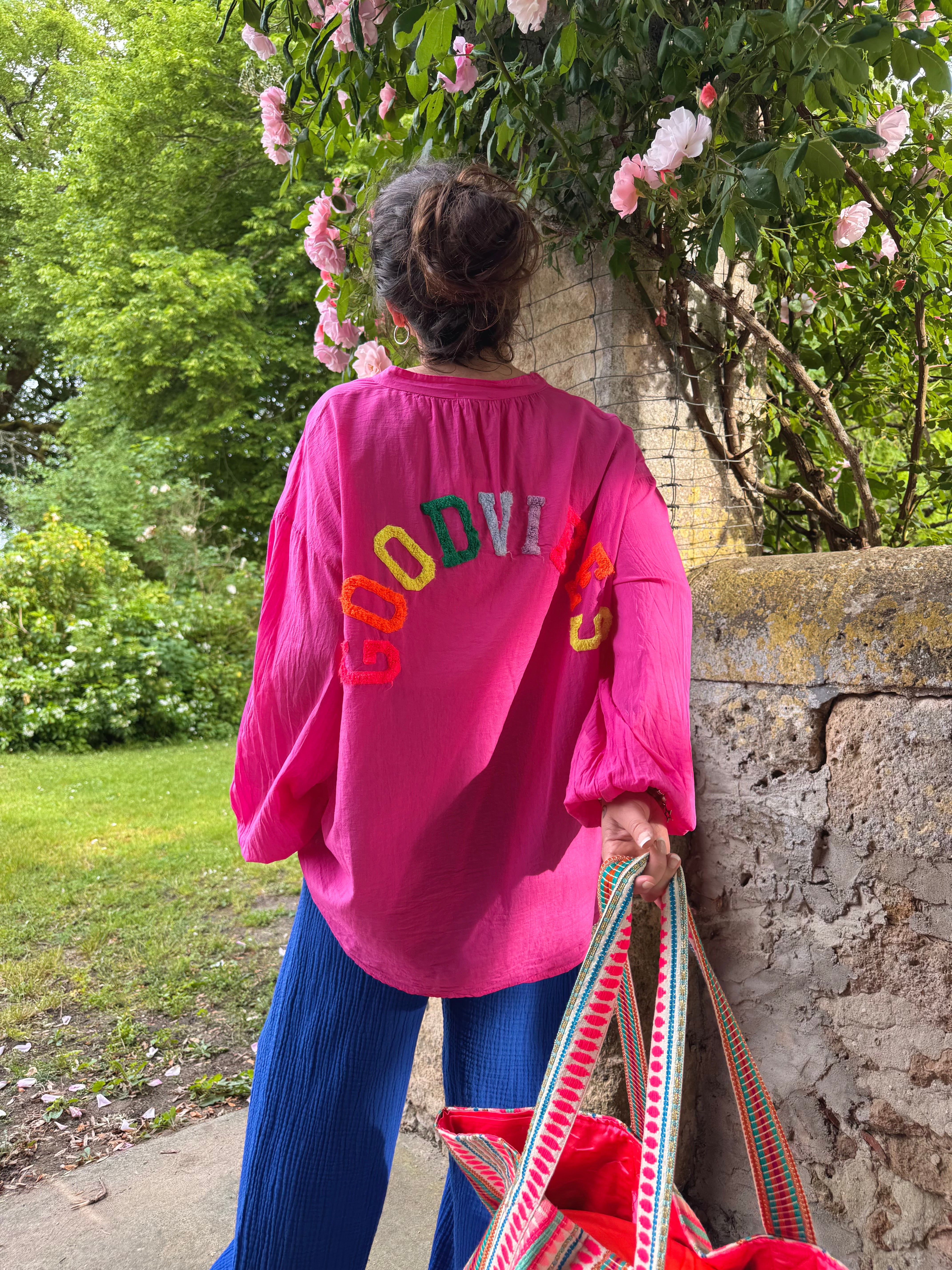 CHEMISE GOODVIBES FUCHSIA