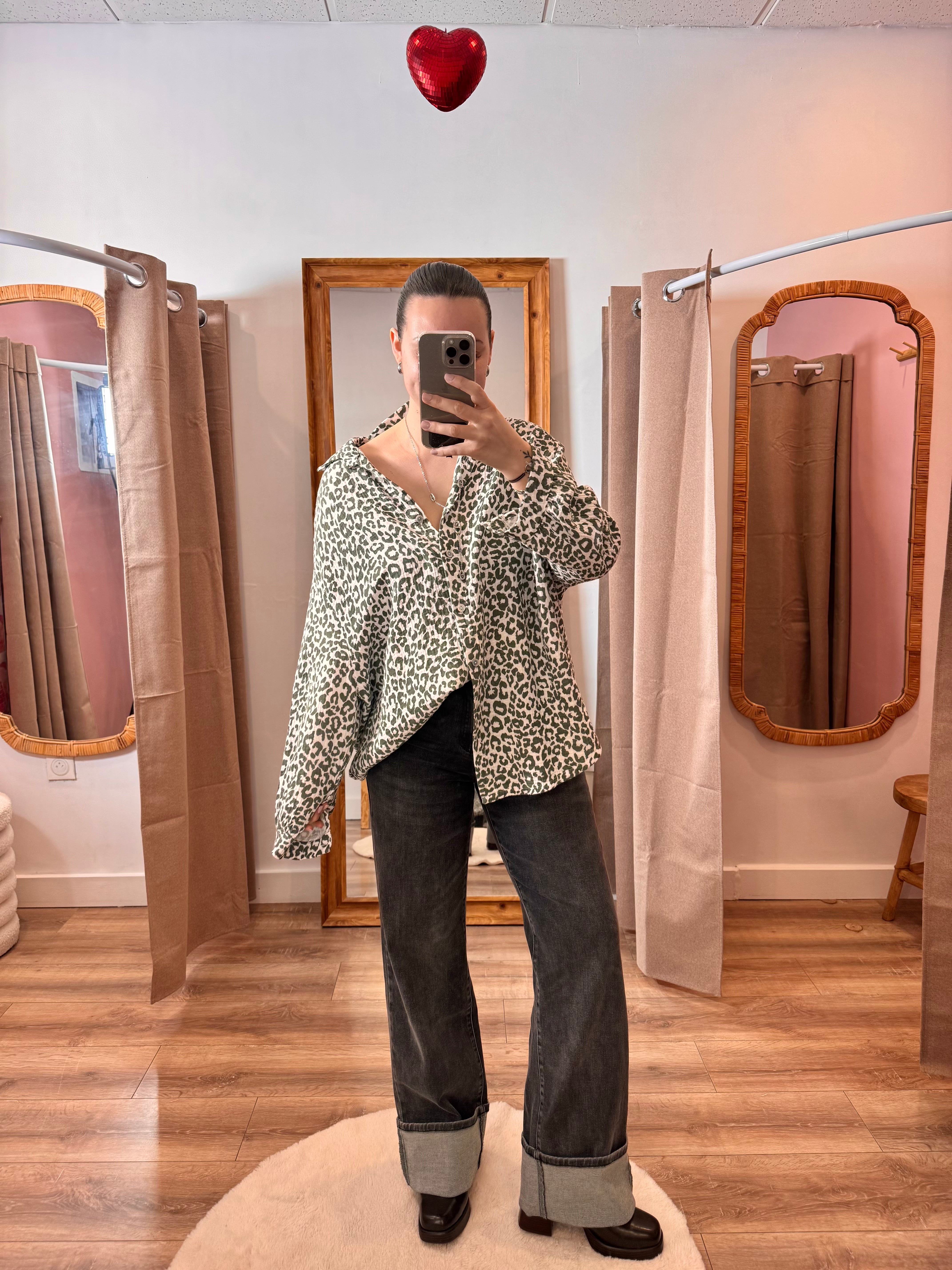 CHEMISE KAKI LÉOPARD
