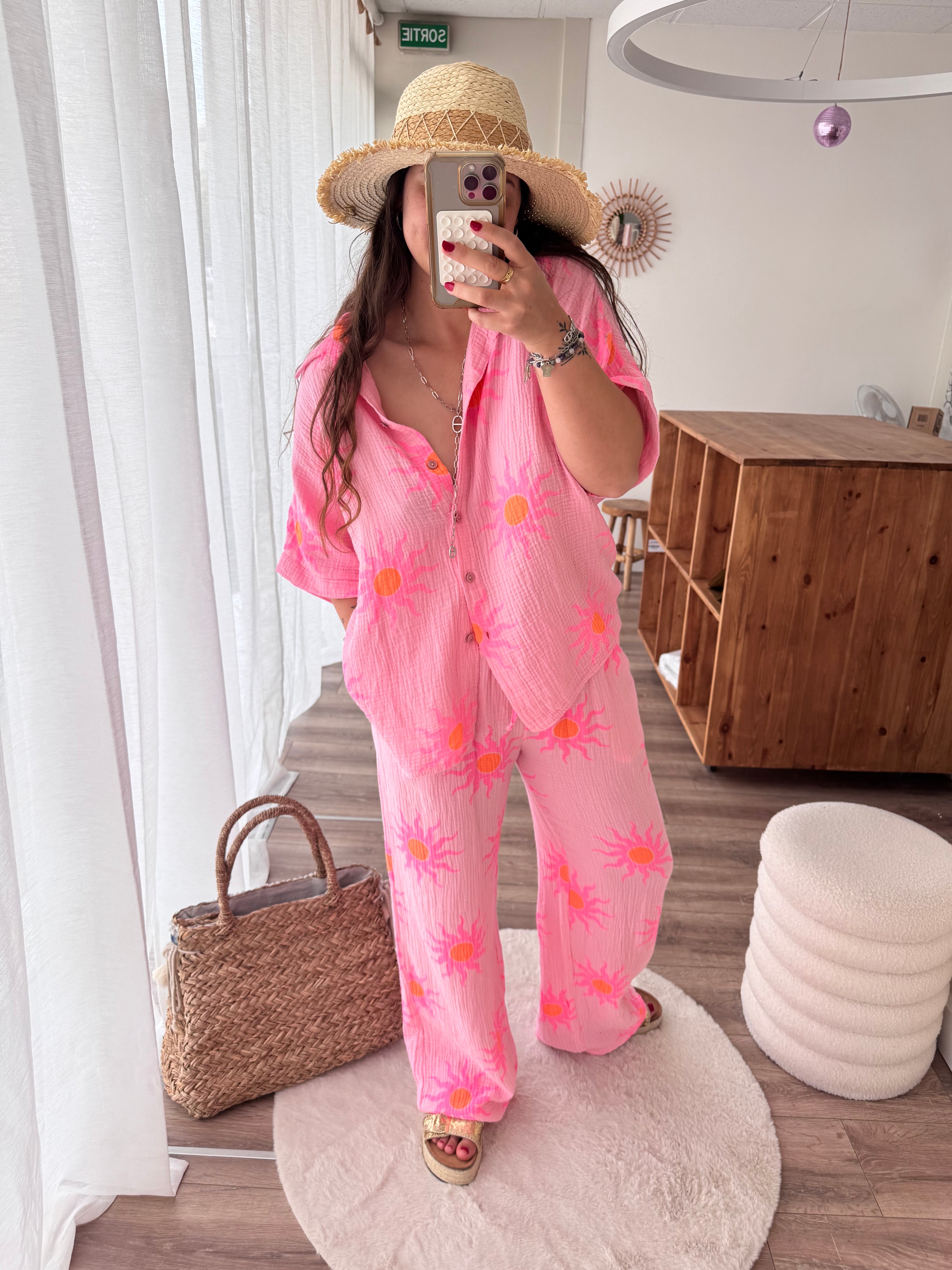 ENSEMBLE SOLEIL ROSE