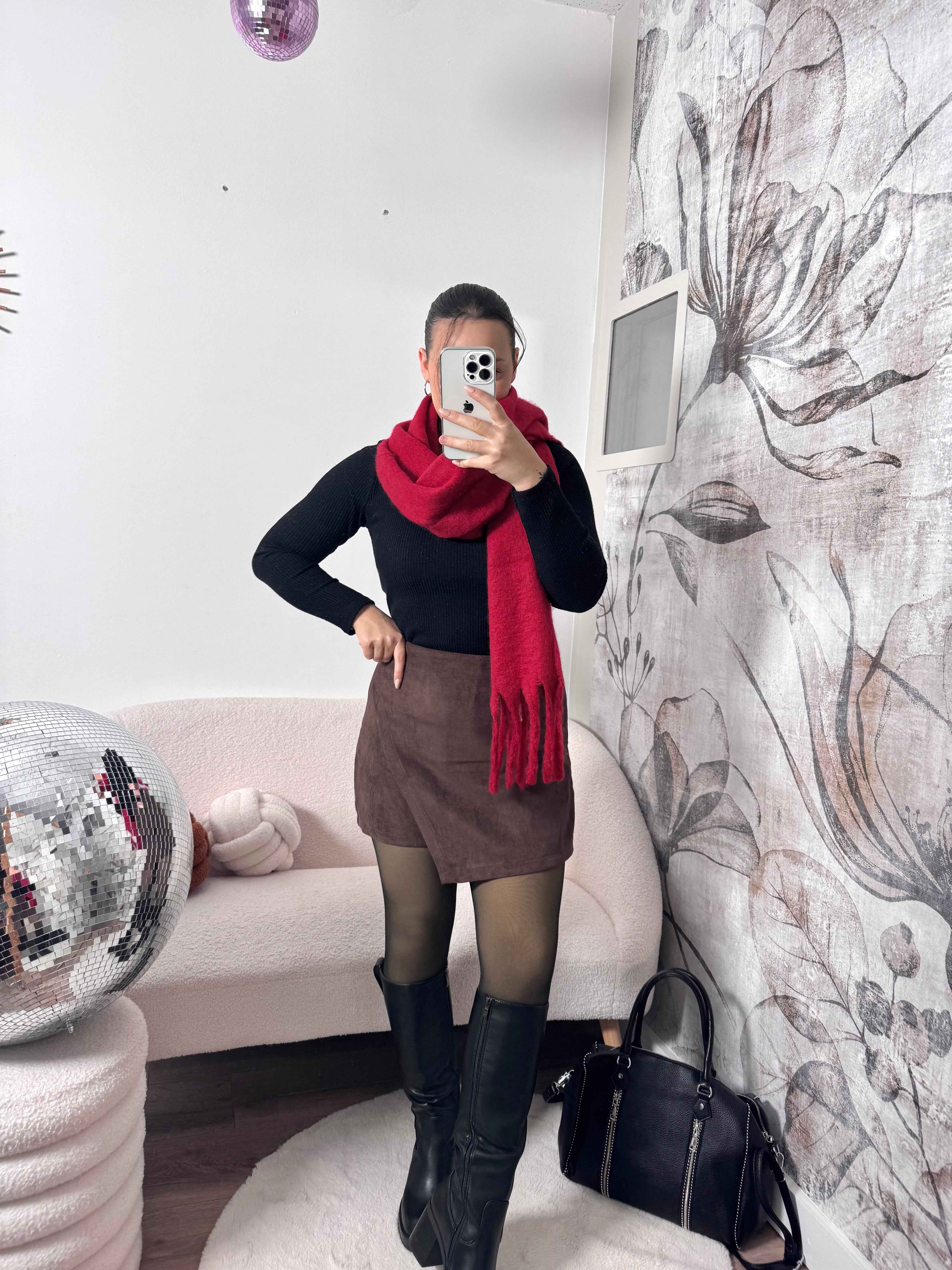 JUPE/SHORT CHOCOLAT
