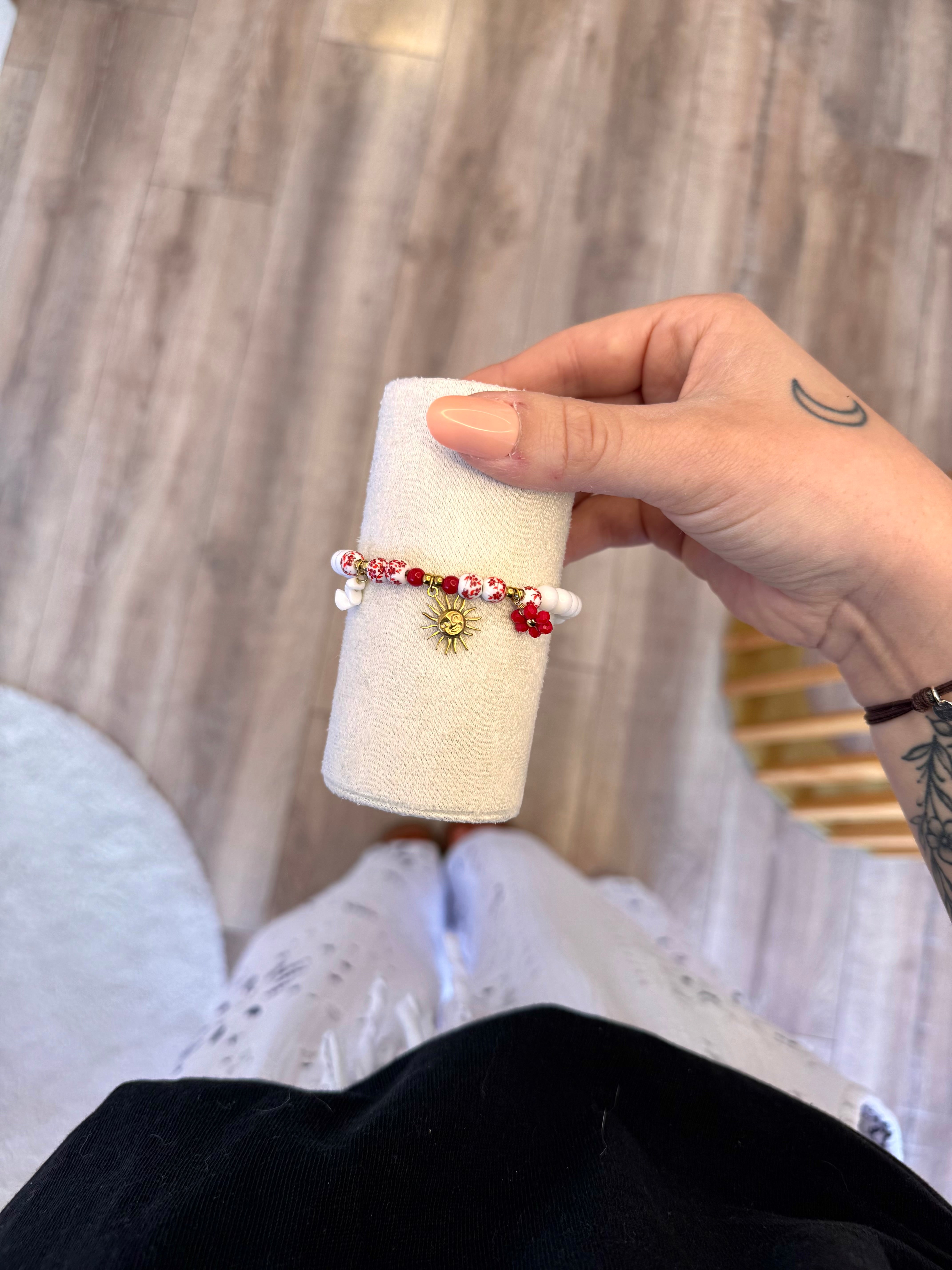 BRACELET SOLEIL ROUGE