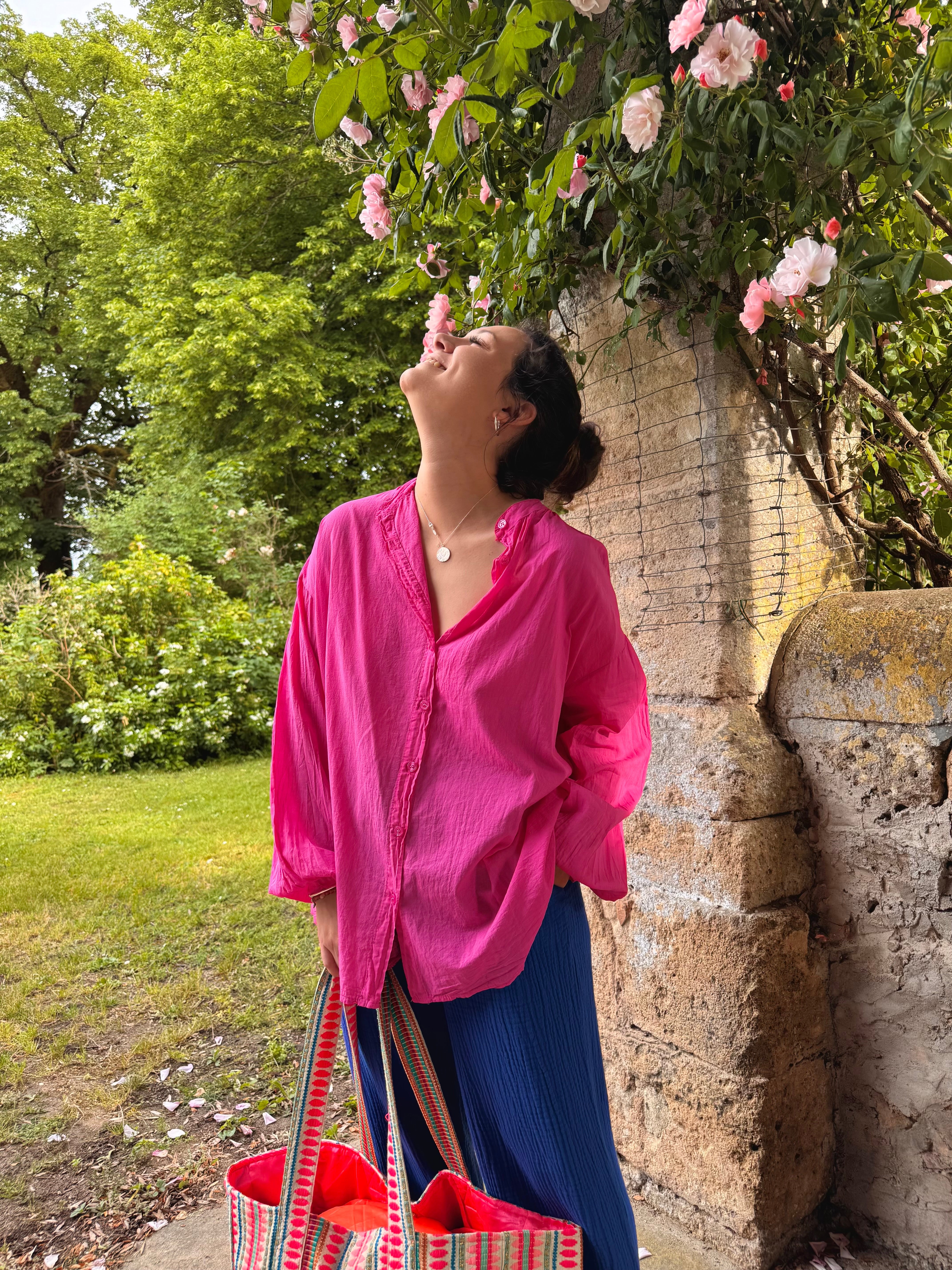 CHEMISE GOODVIBES FUCHSIA