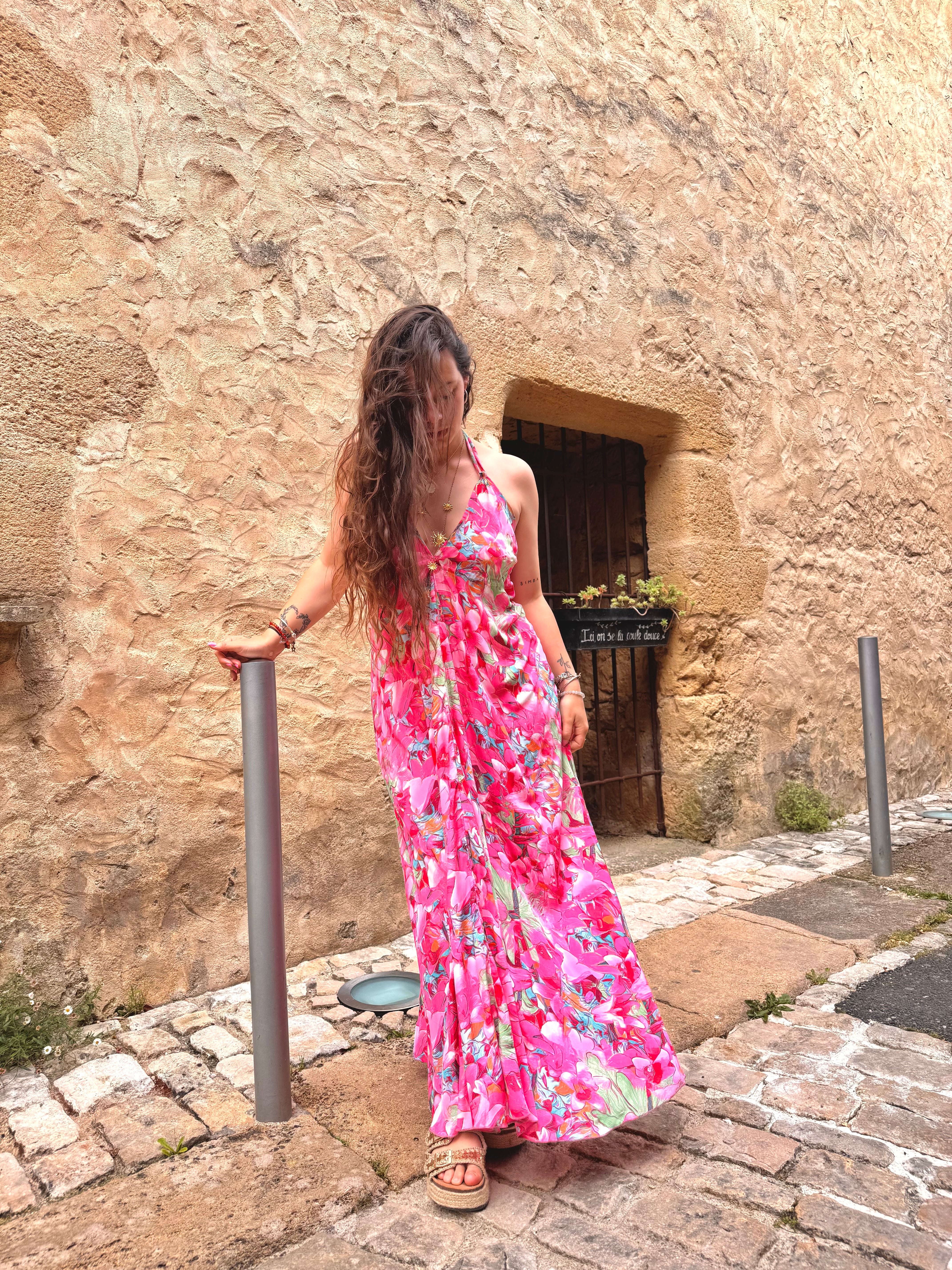 PRECOMMANDE ROBE BOHÈME ROSE ( expédition dans la semaine )