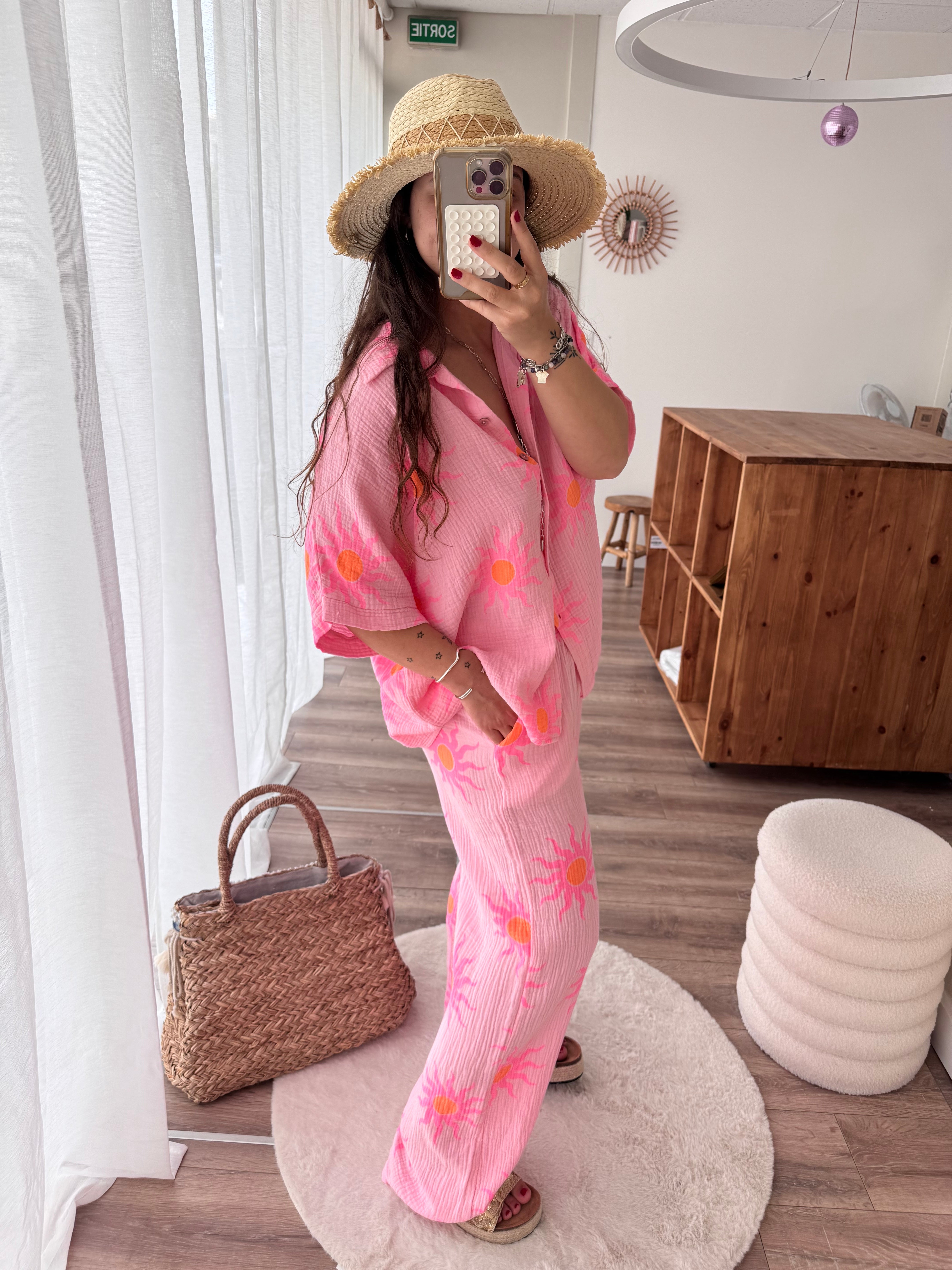 ENSEMBLE SOLEIL ROSE