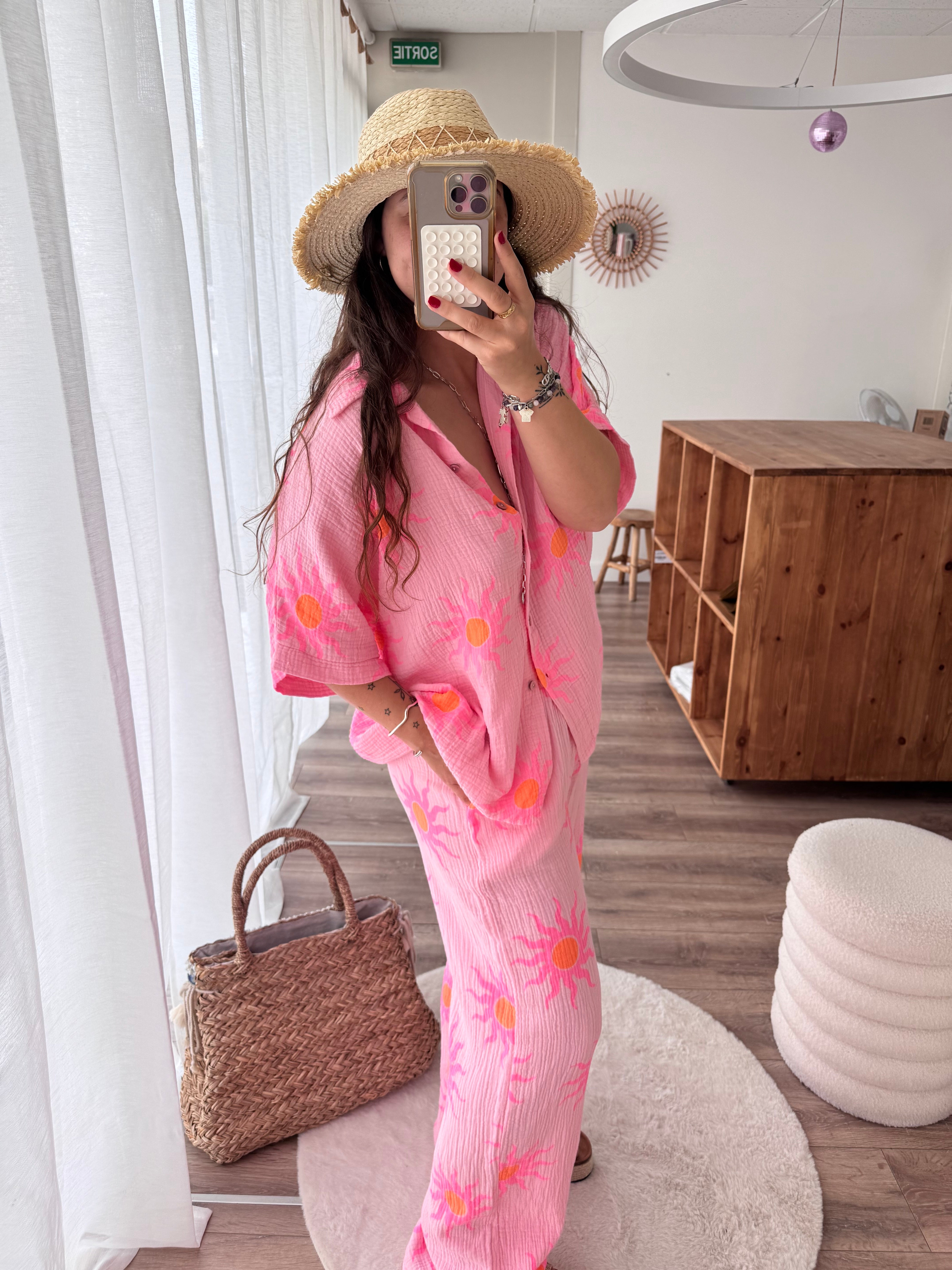 ENSEMBLE SOLEIL ROSE
