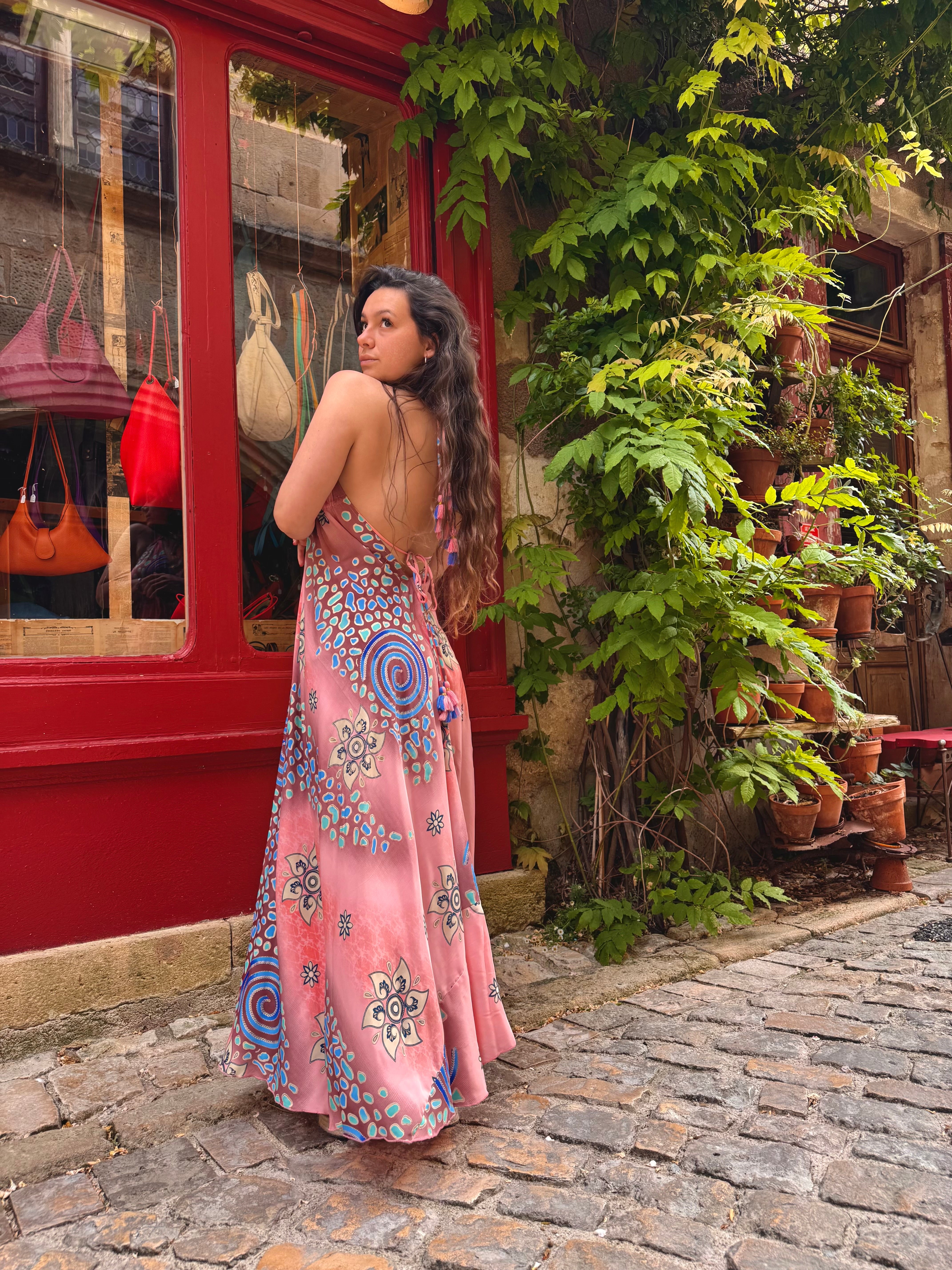 ROBE BOHÈME ORANGE