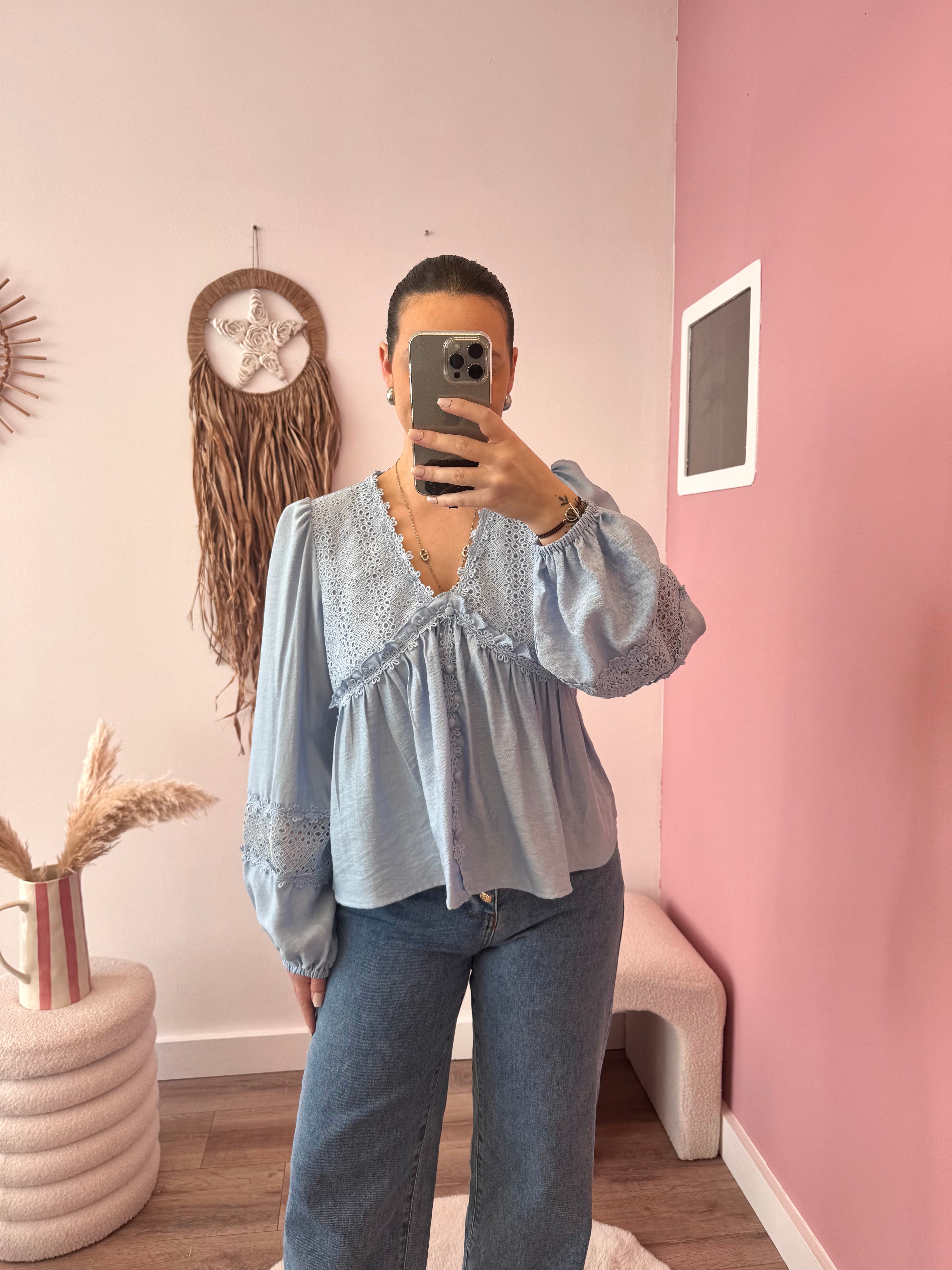 BLOUSE AMAYA BLEU