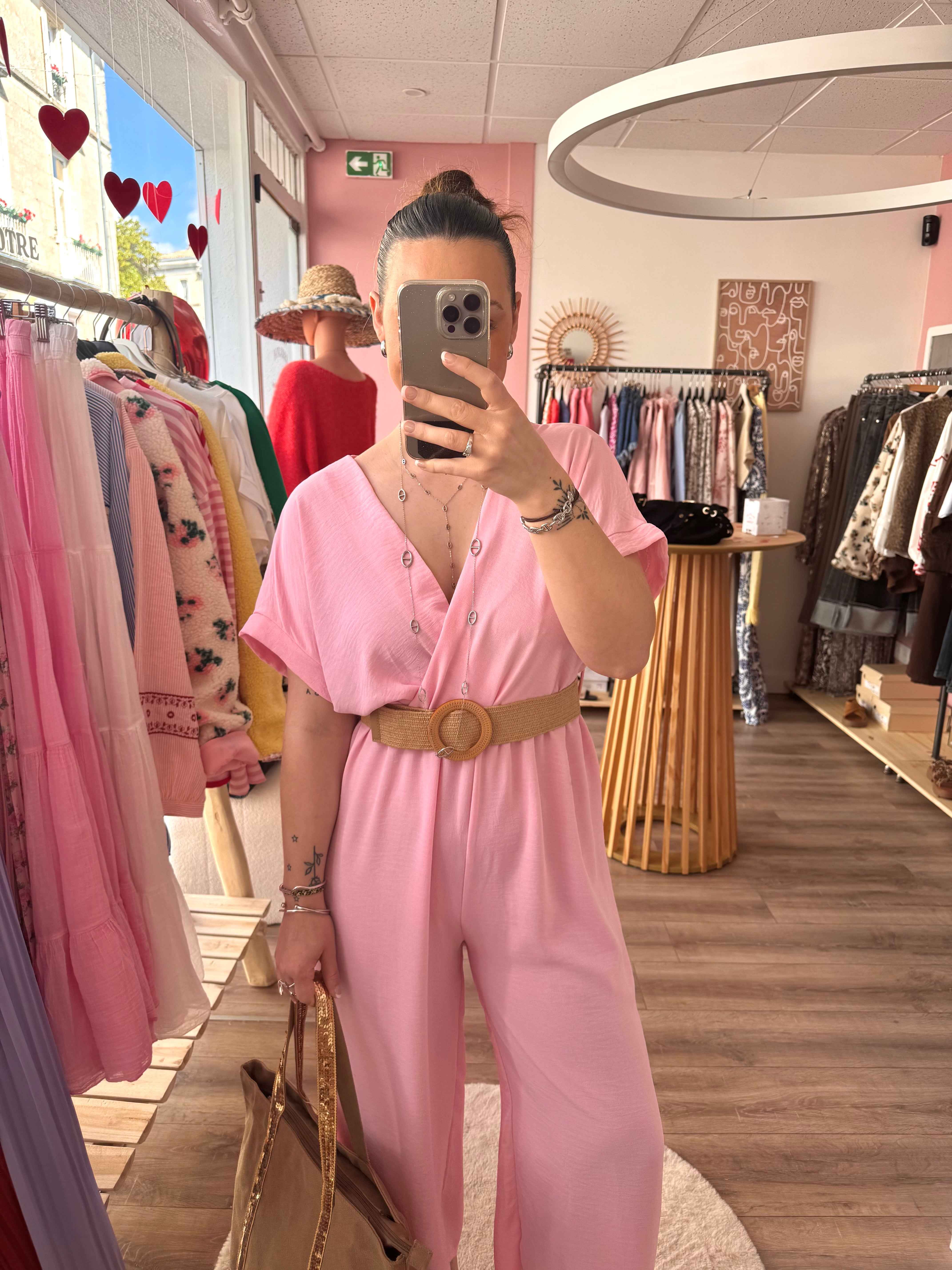 COMBINAISON TEAM PETITE ROSE