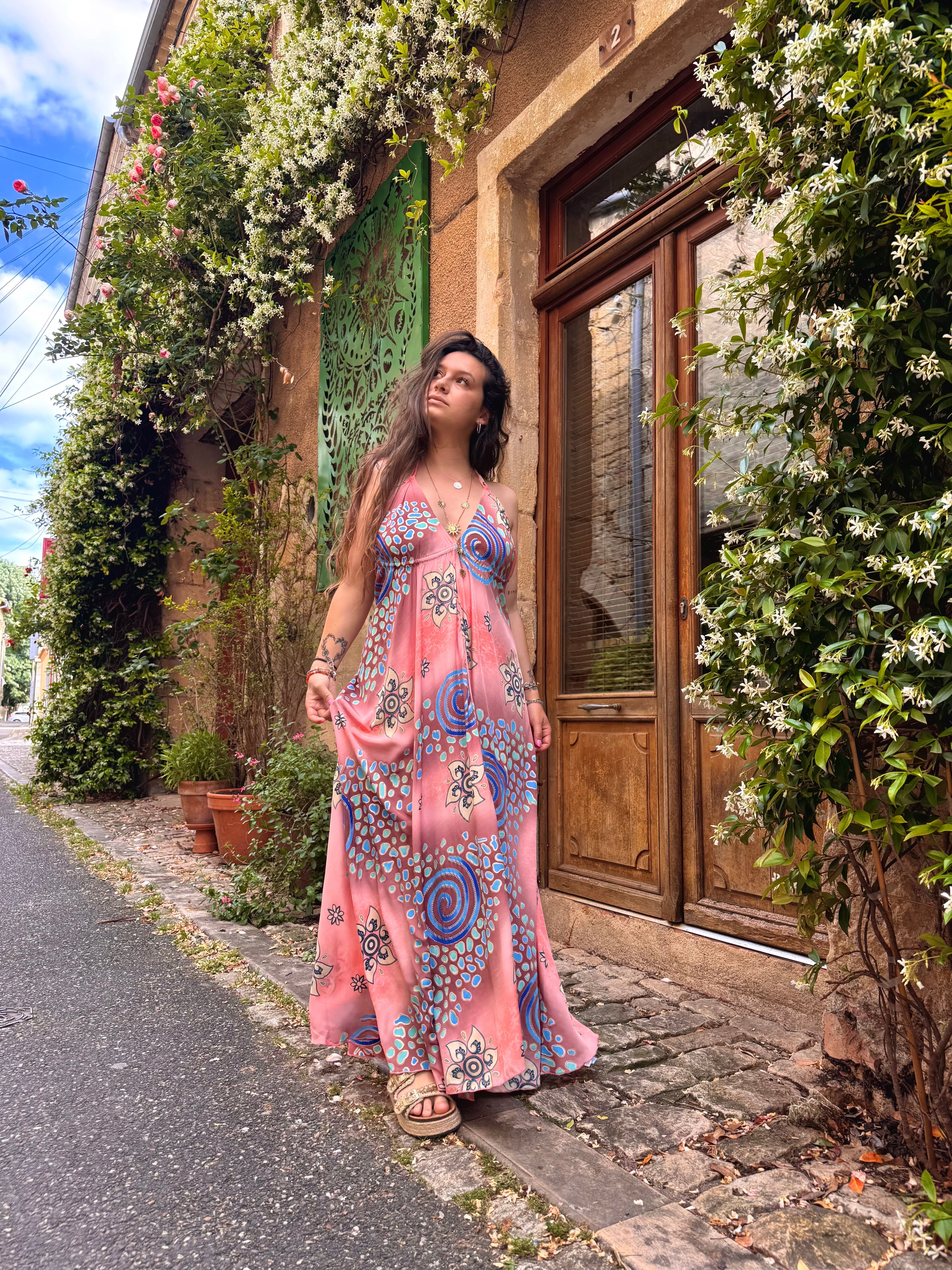 ROBE BOHÈME ORANGE