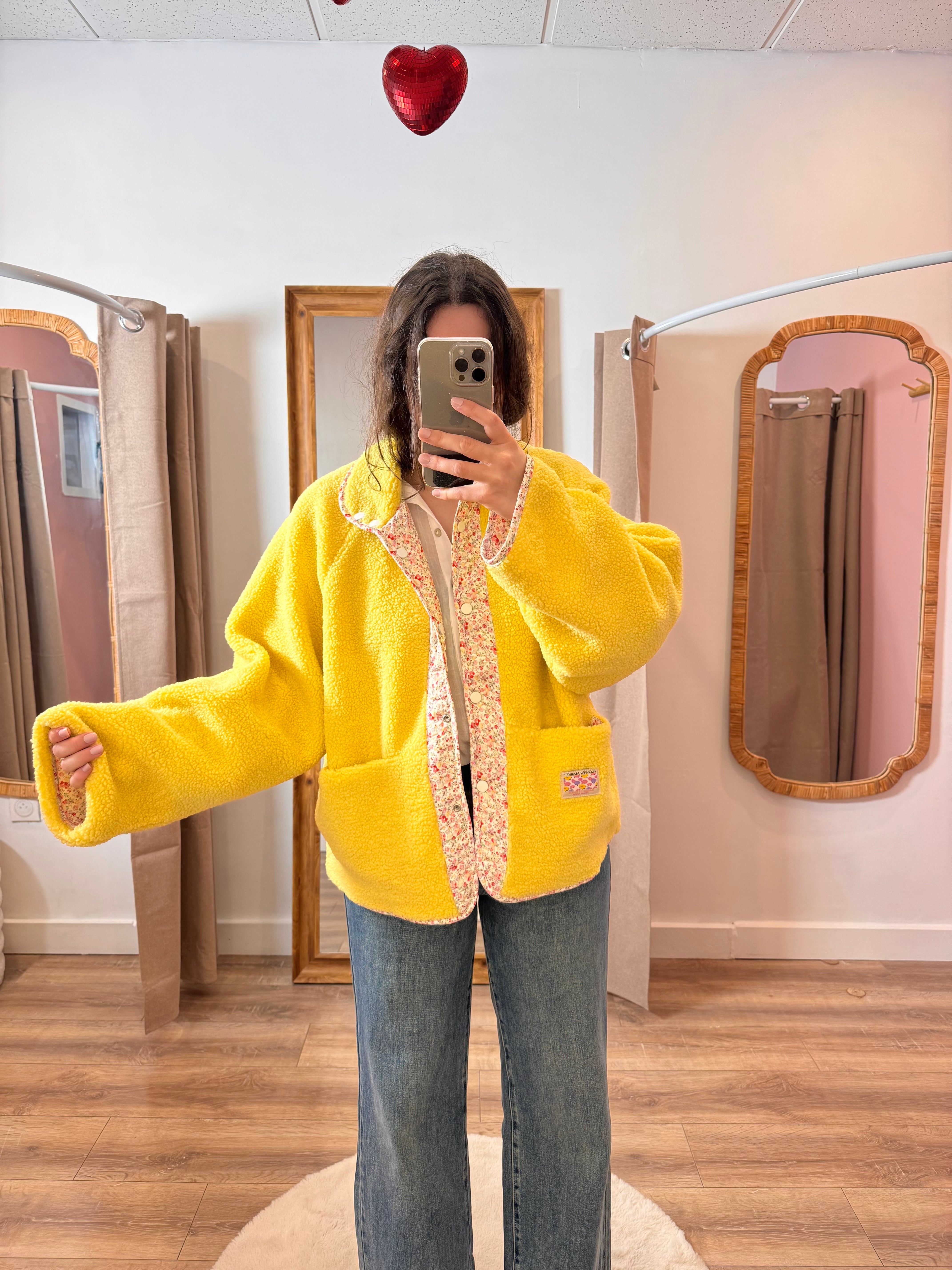 POLAIRE RÉVERSIBLE JAUNE