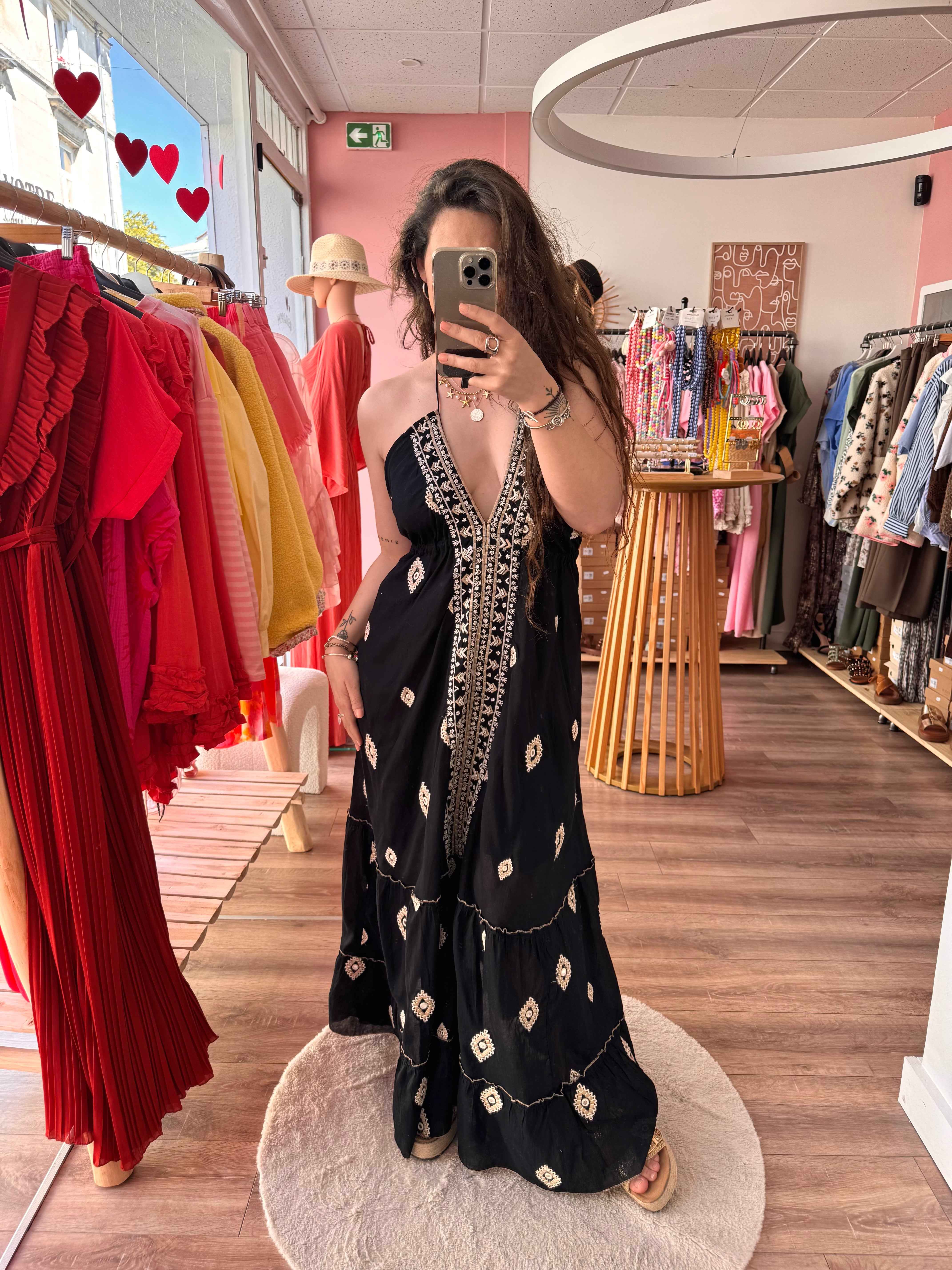 ROBE ŒIL NOIR DOS NU