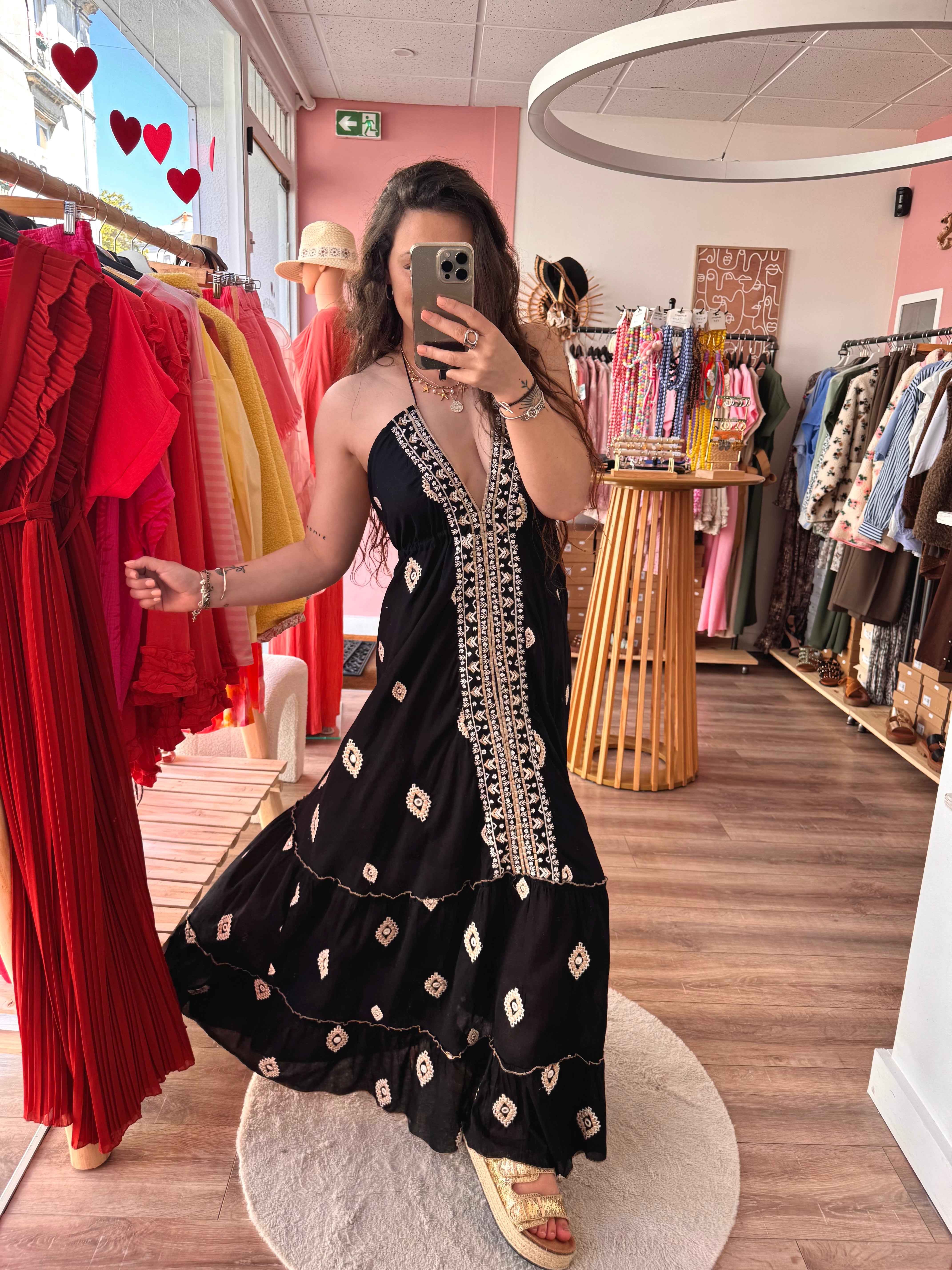 ROBE ŒIL NOIR DOS NU