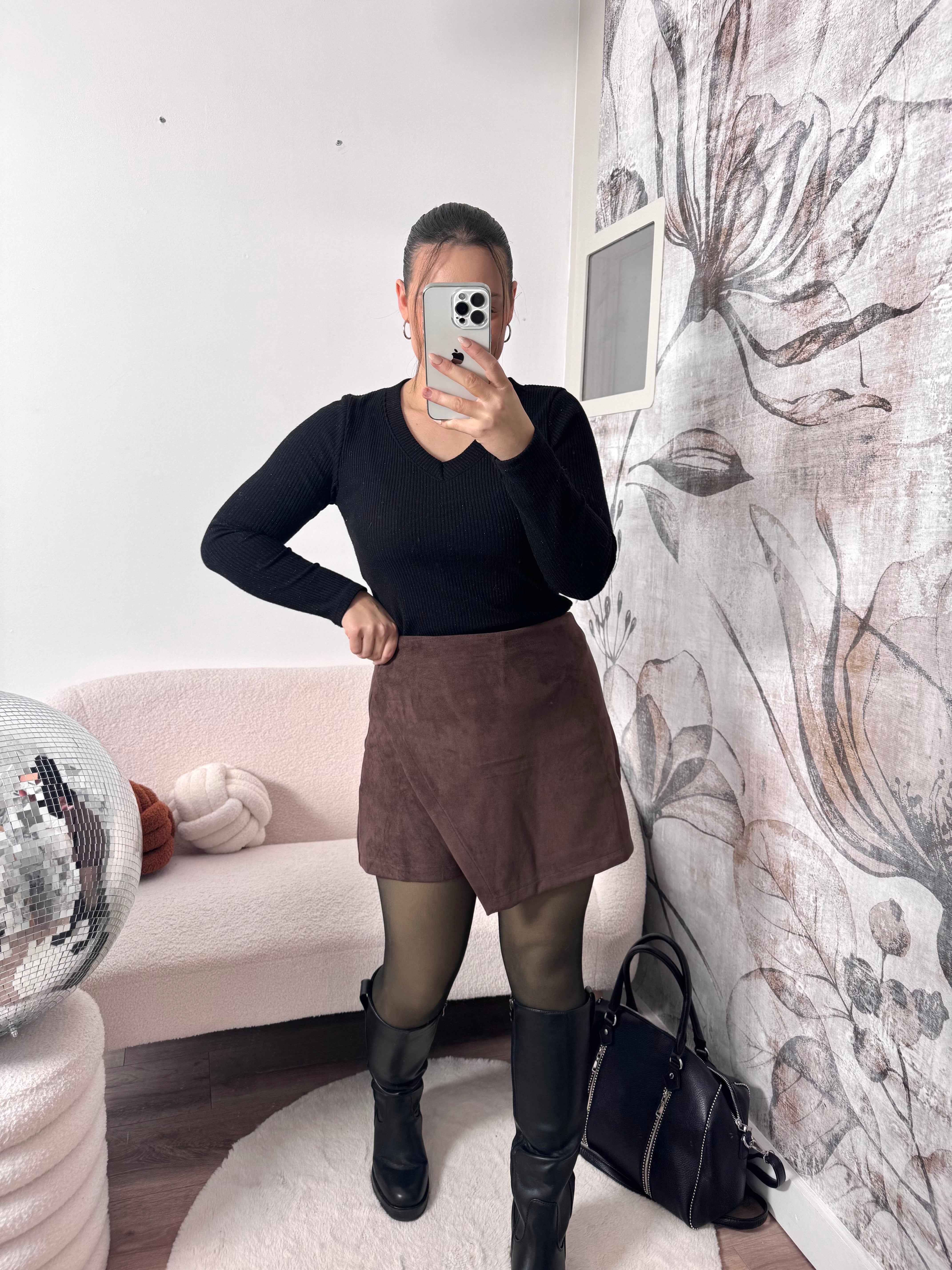 JUPE/SHORT CHOCOLAT