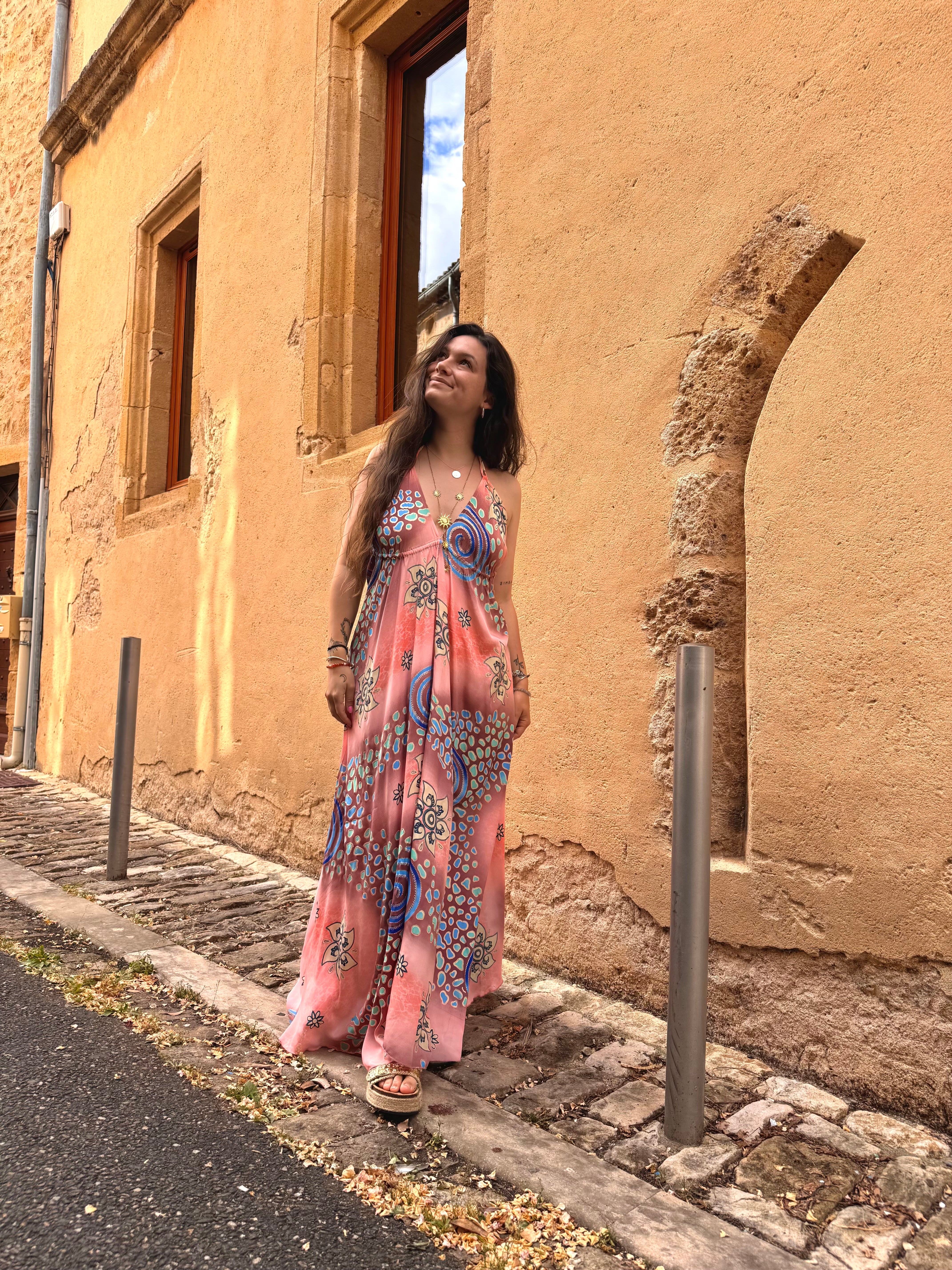 ROBE BOHÈME ORANGE