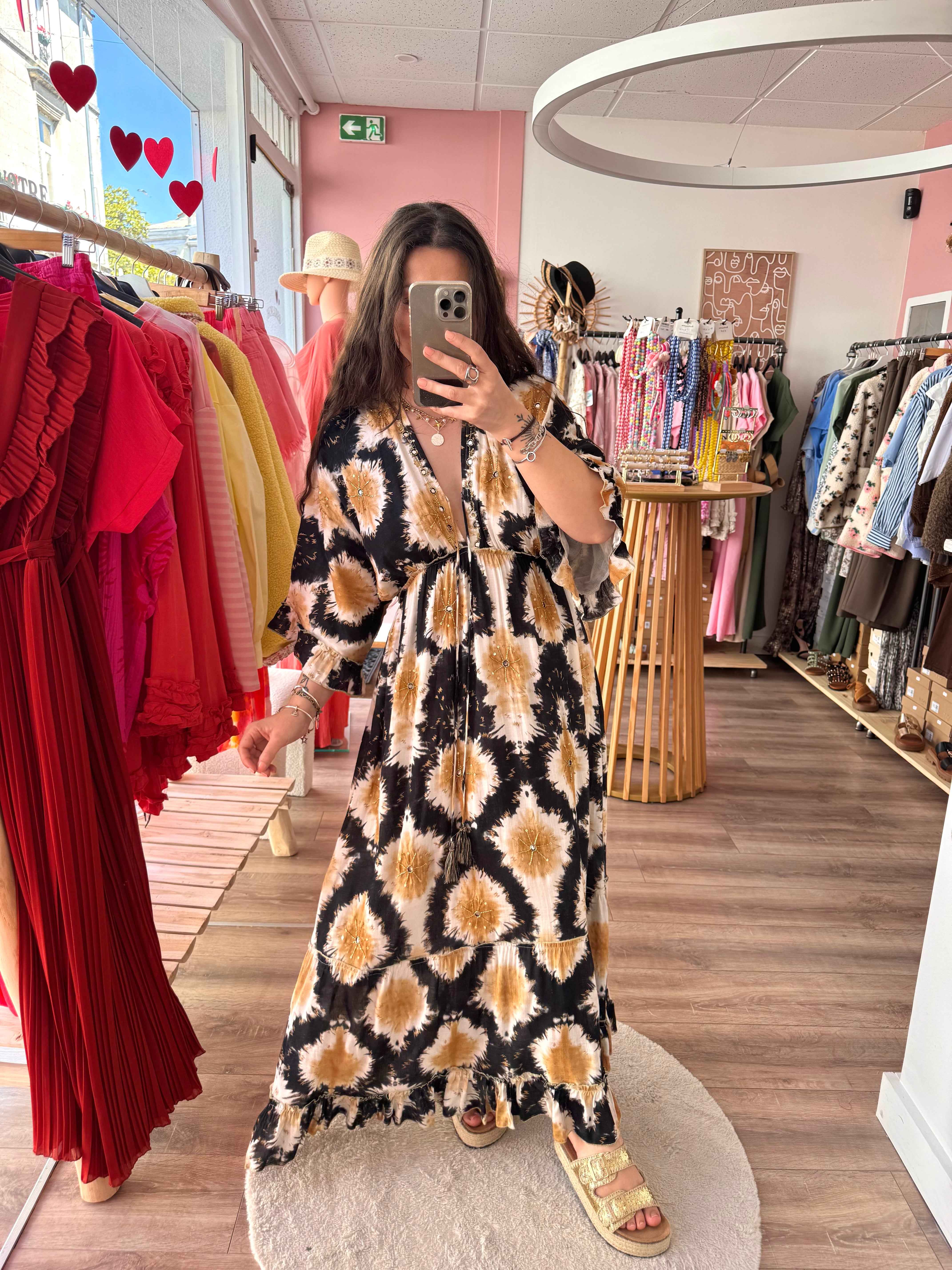 ROBE MIROIR NOIR