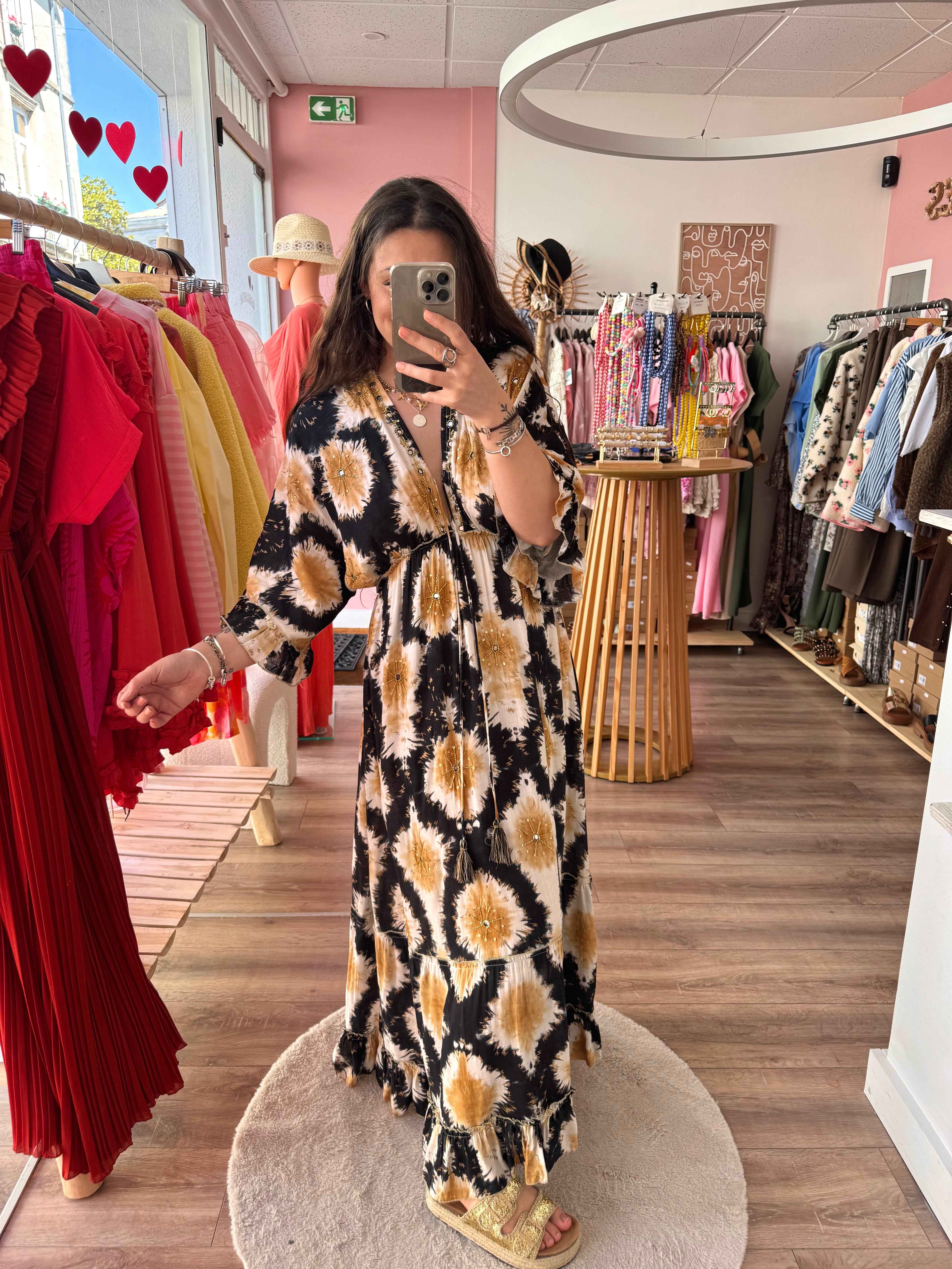 ROBE MIROIR NOIR