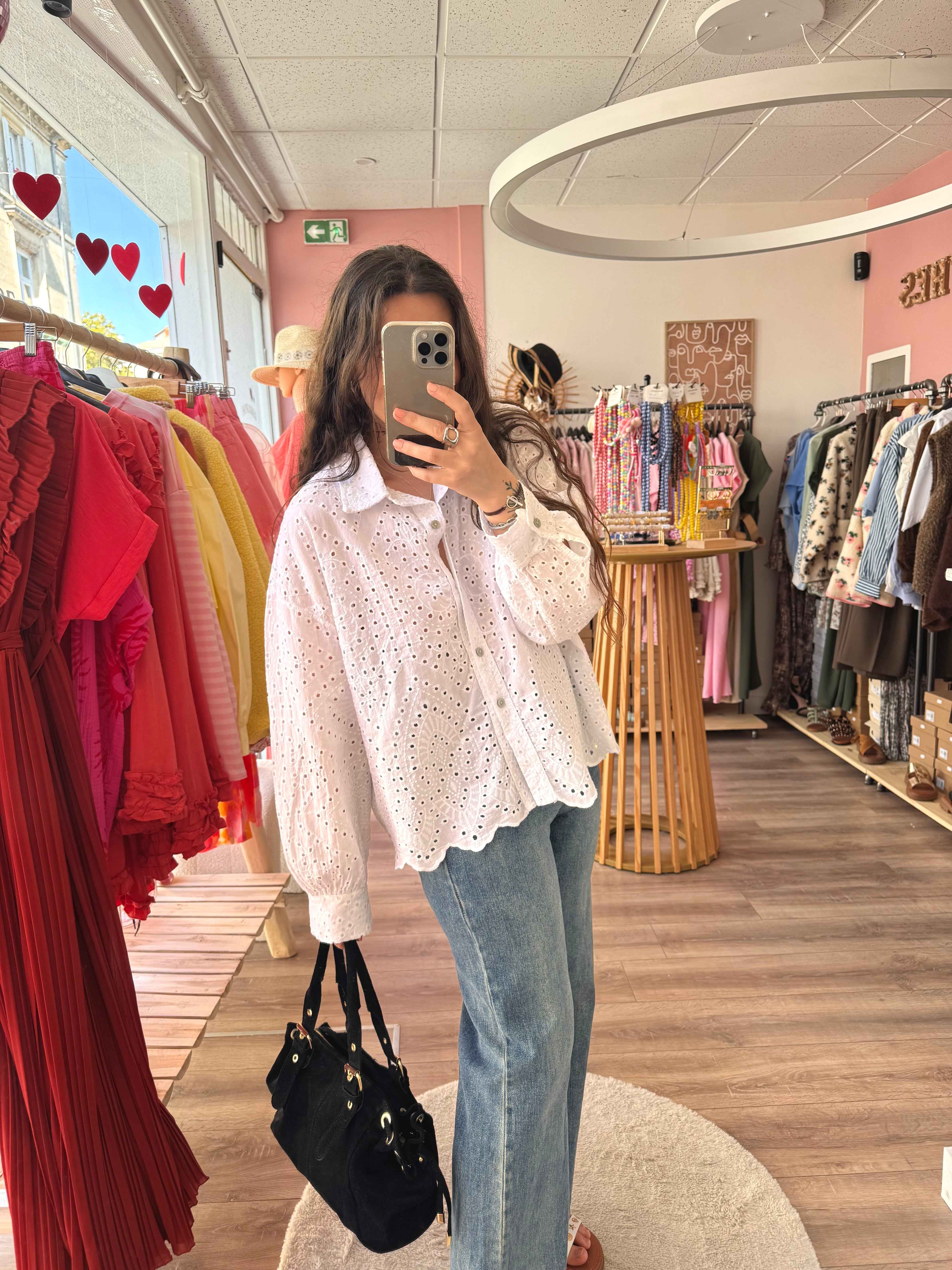 BLOUSE BRODERIE ANGLAISE