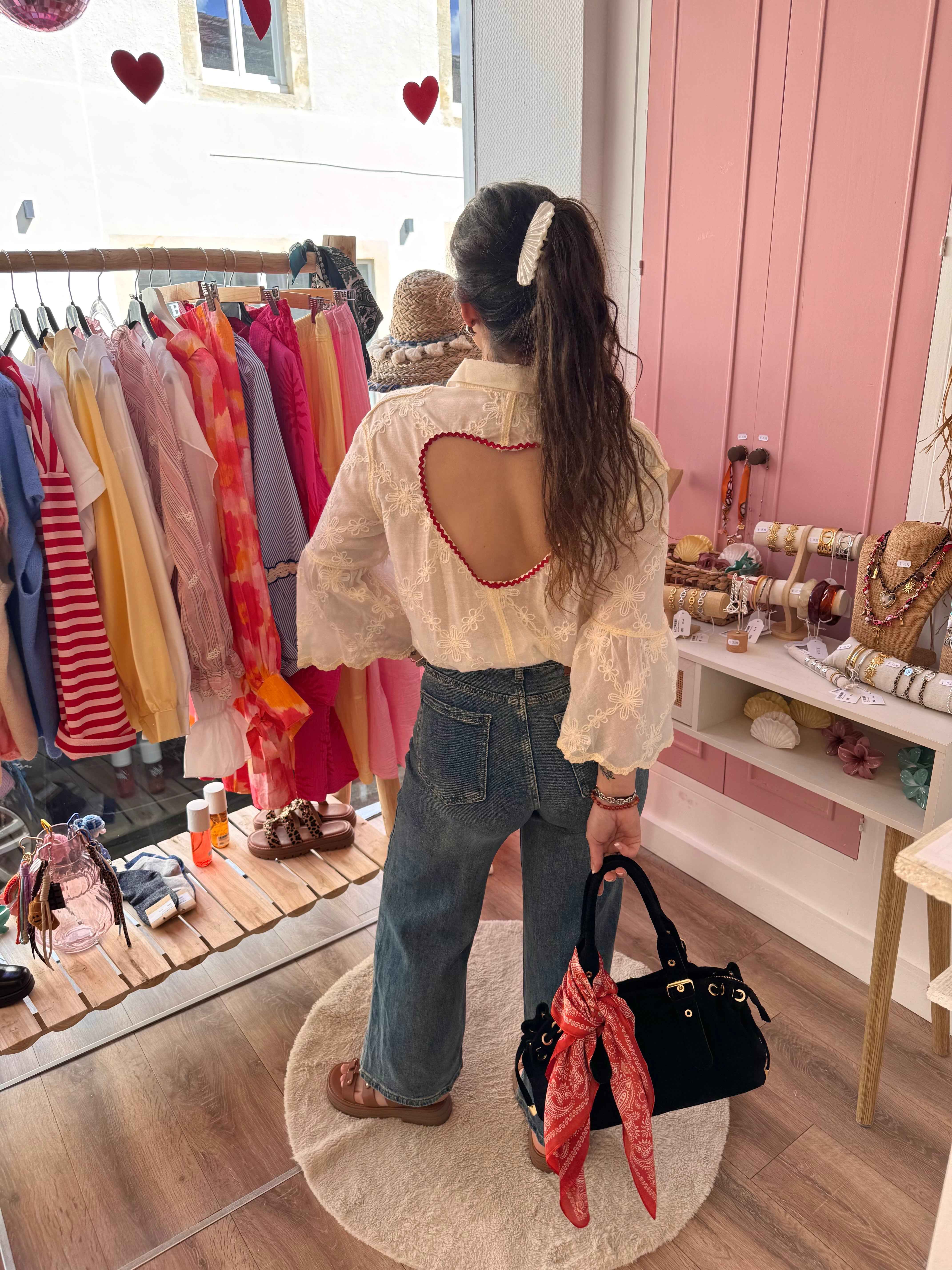 BLOUSE BOHÈME CŒUR