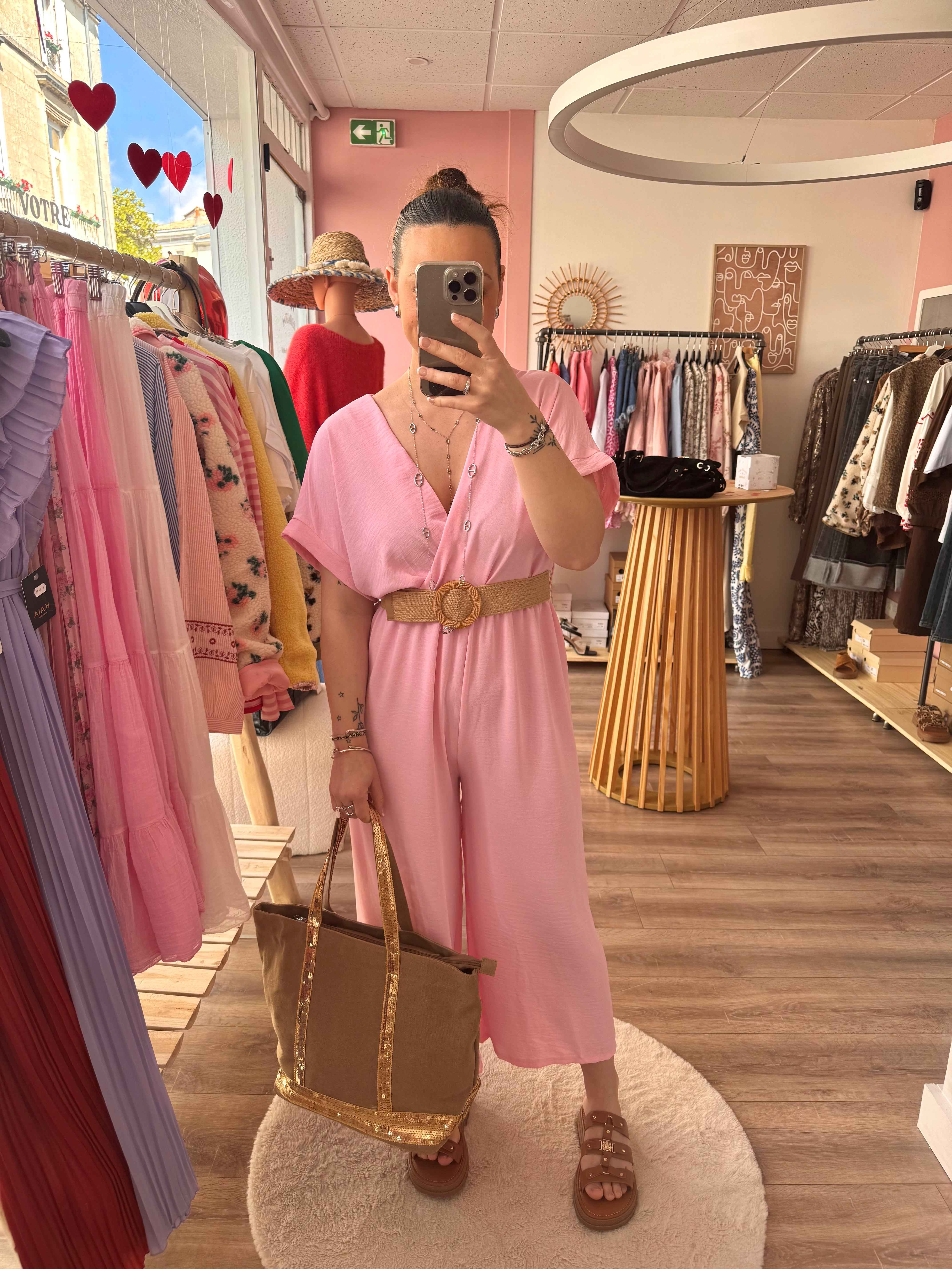 COMBINAISON TEAM PETITE ROSE