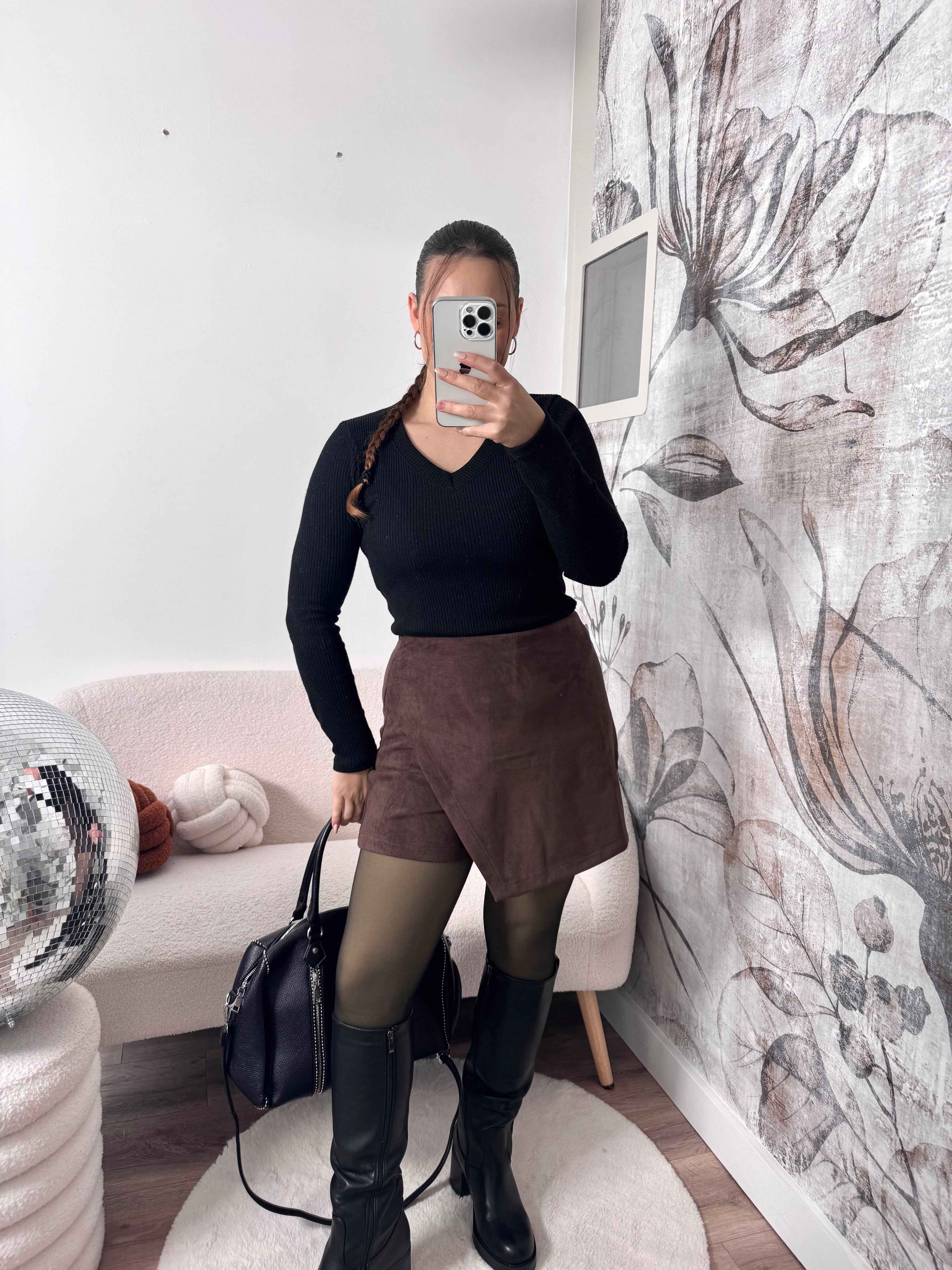 JUPE/SHORT CHOCOLAT