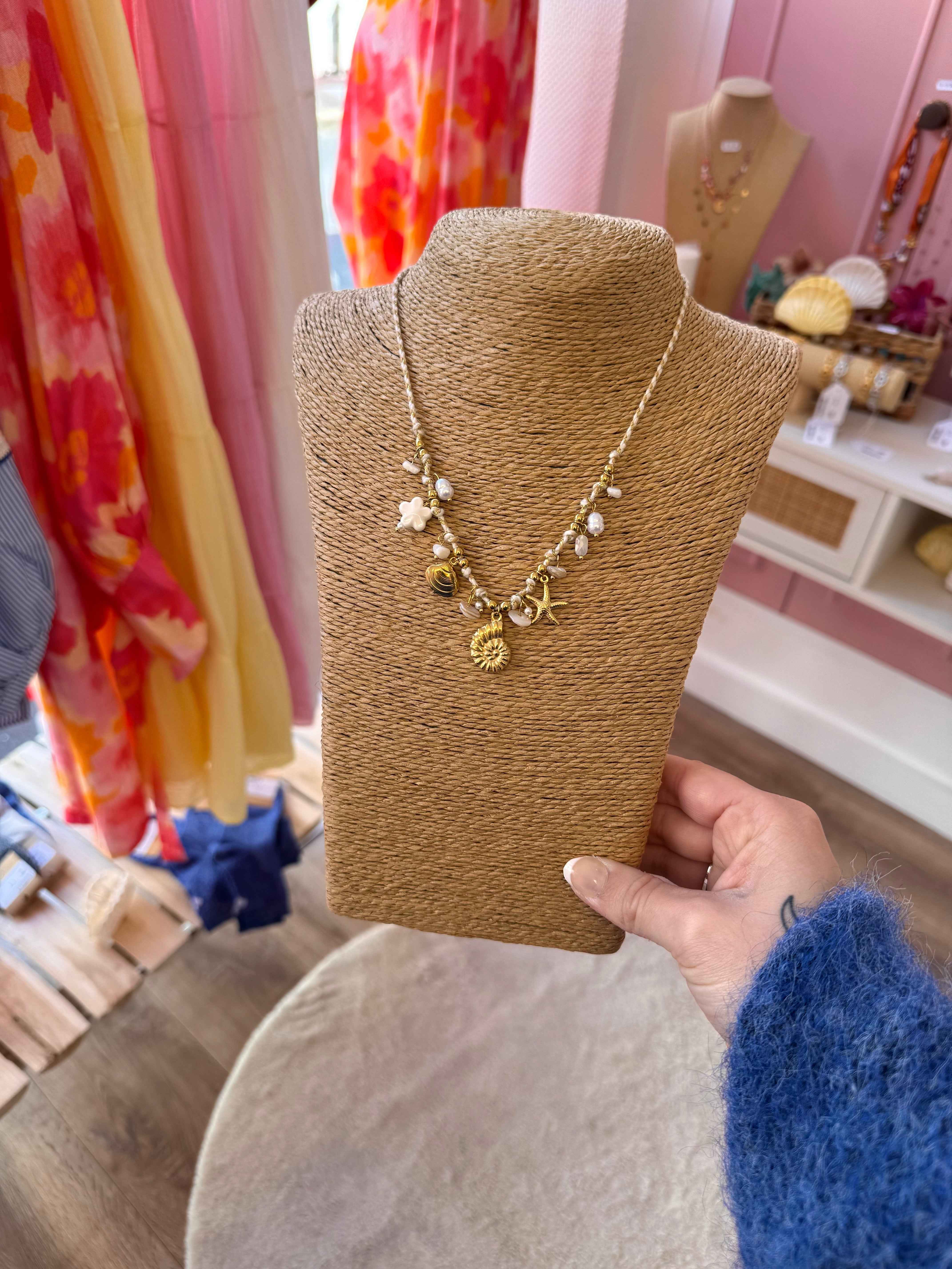 COLLIER COQUILLAGE DORÉ