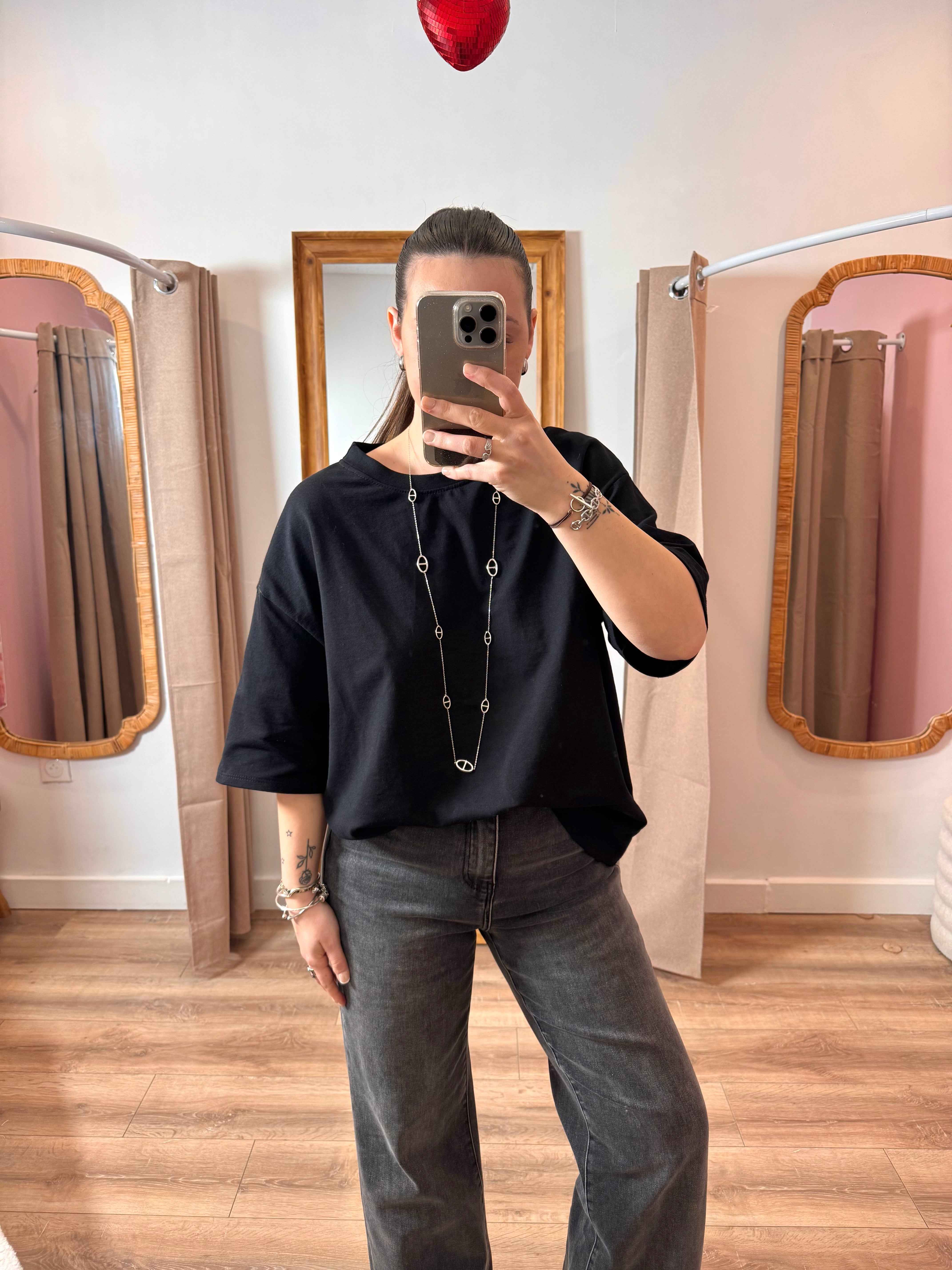 T-SHIRT COUP DE COEUR NOIR