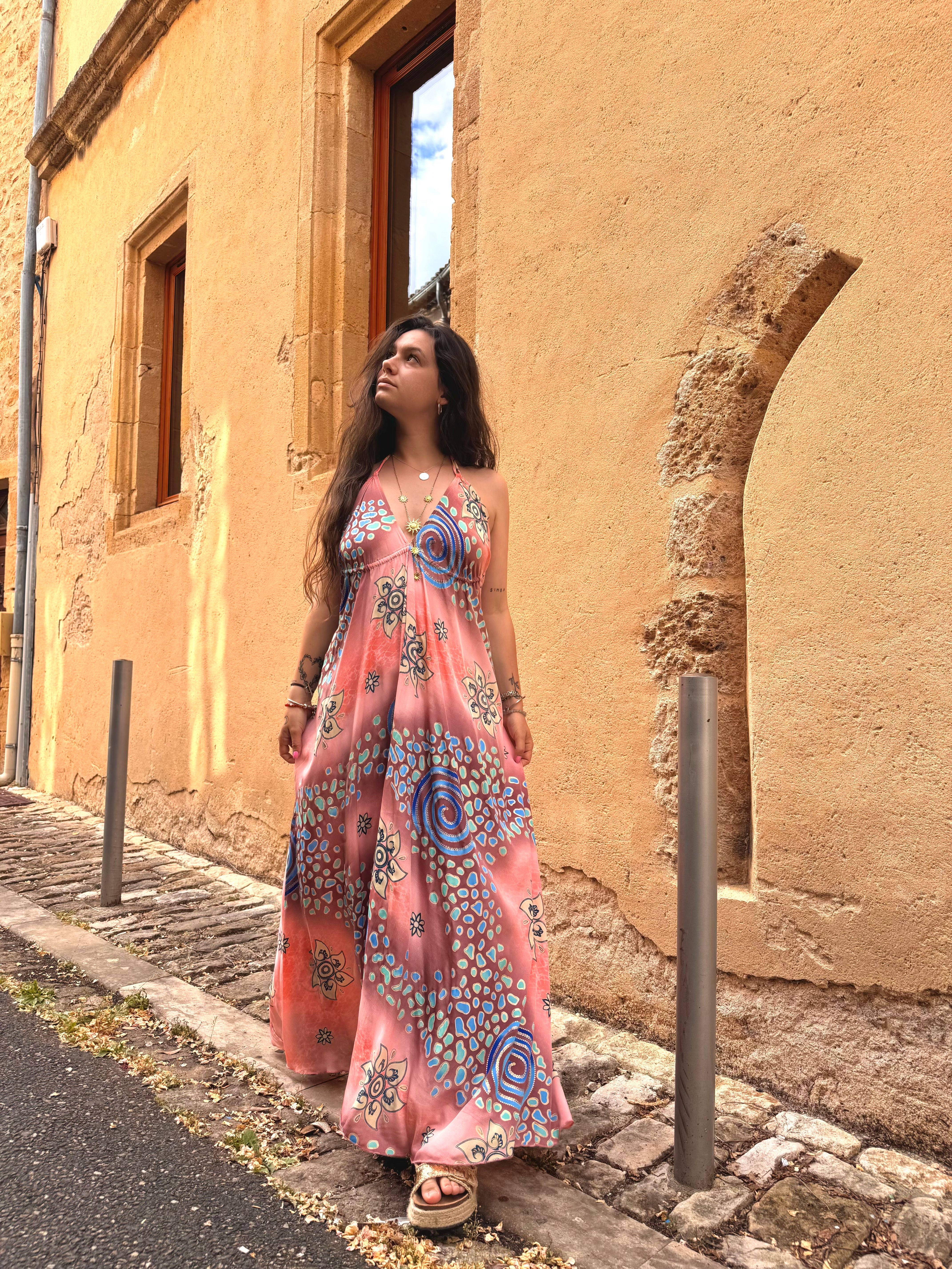 ROBE BOHÈME ORANGE