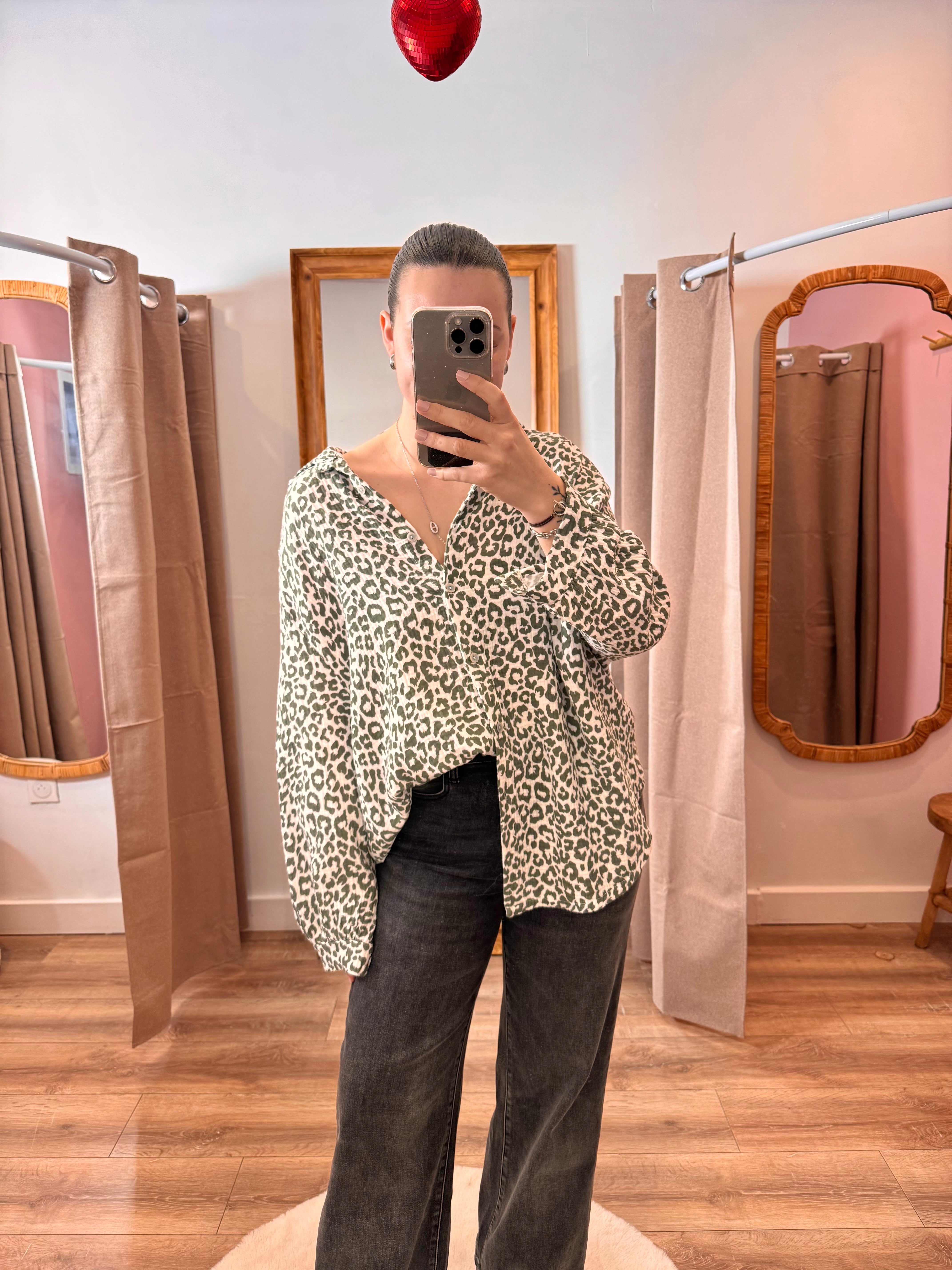 CHEMISE KAKI LÉOPARD