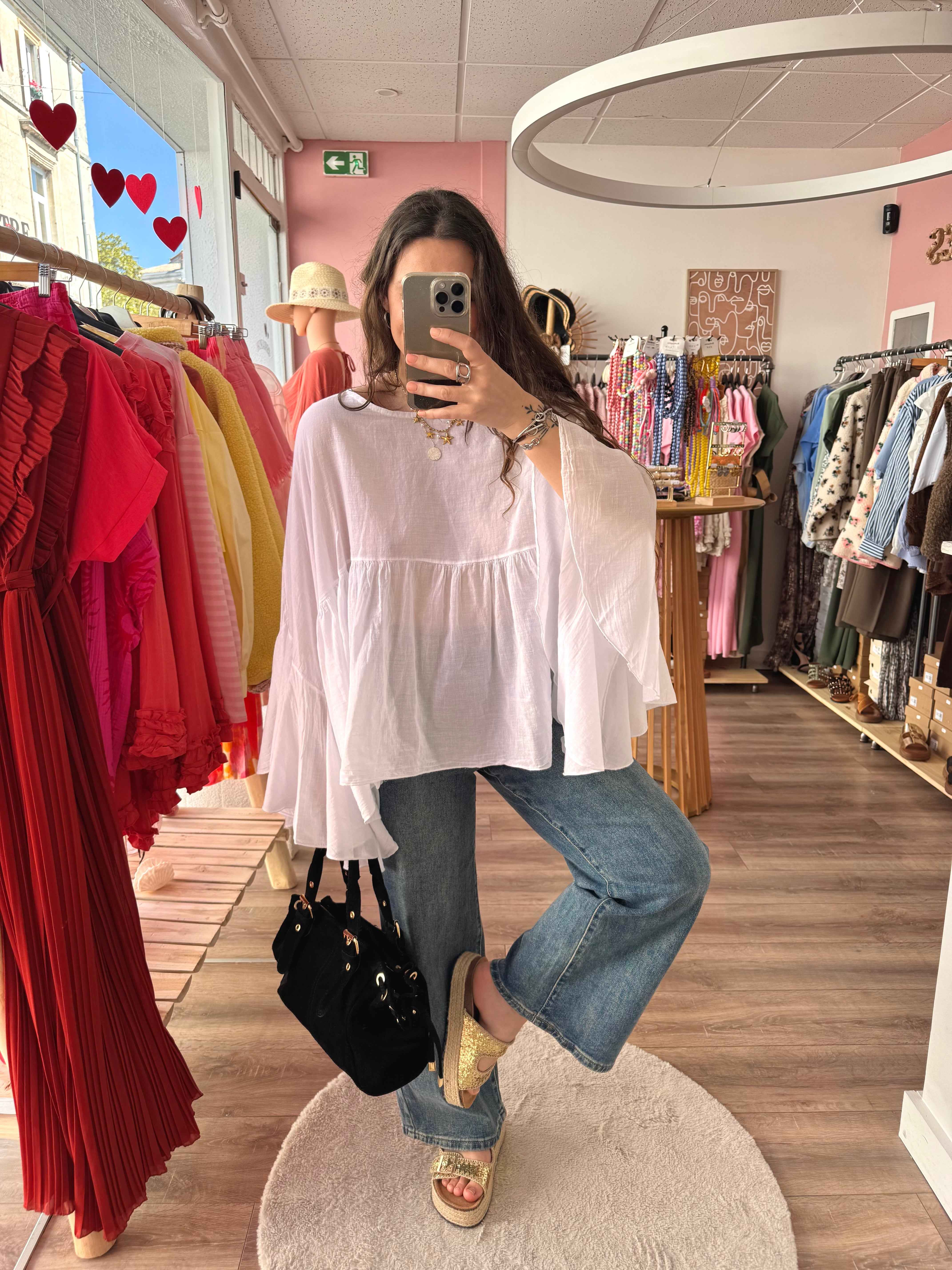 BLOUSE AMPLE BLANCHE
