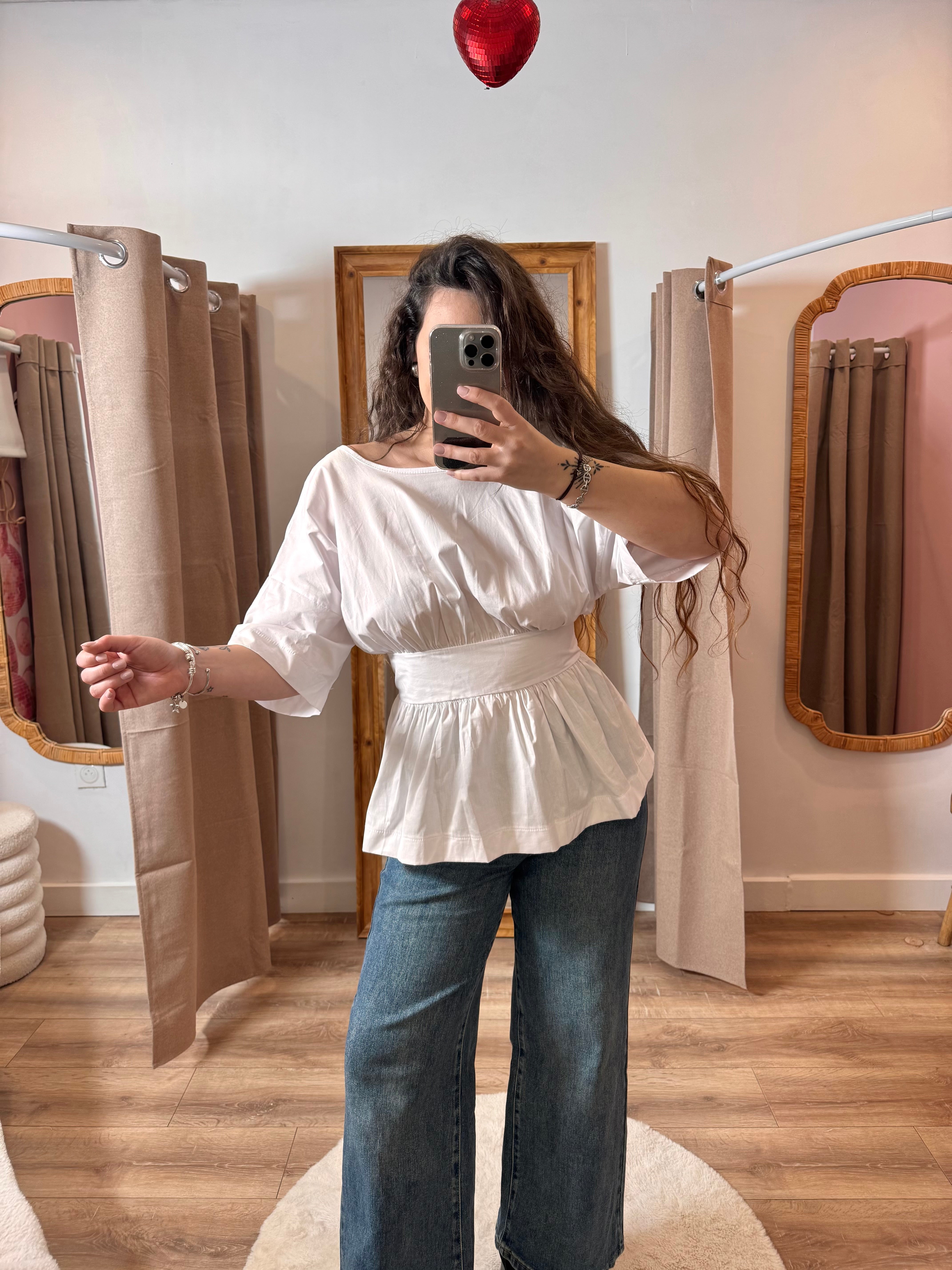 BLOUSE DOS NU BLANCHE