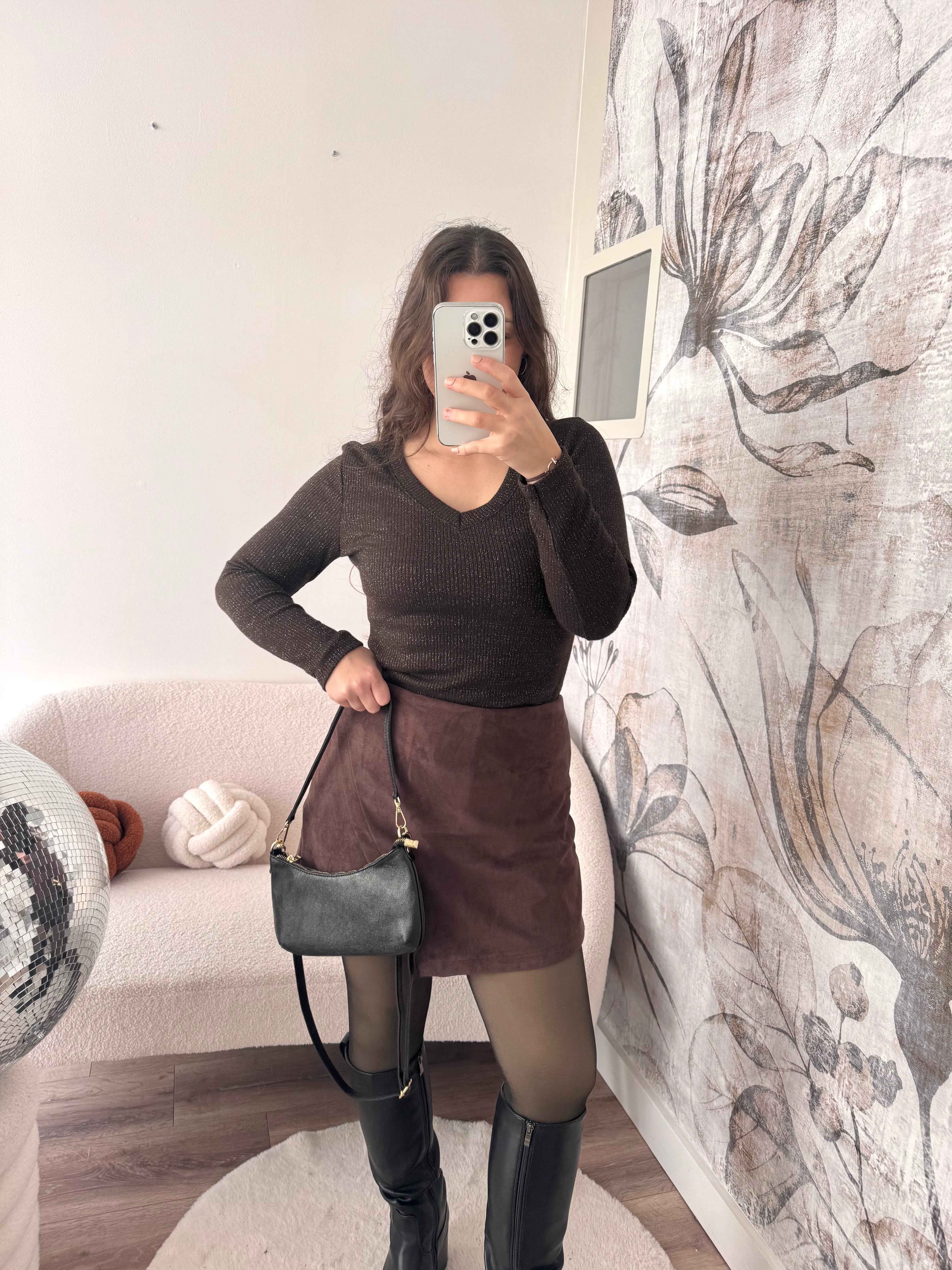 JUPE/SHORT CHOCOLAT