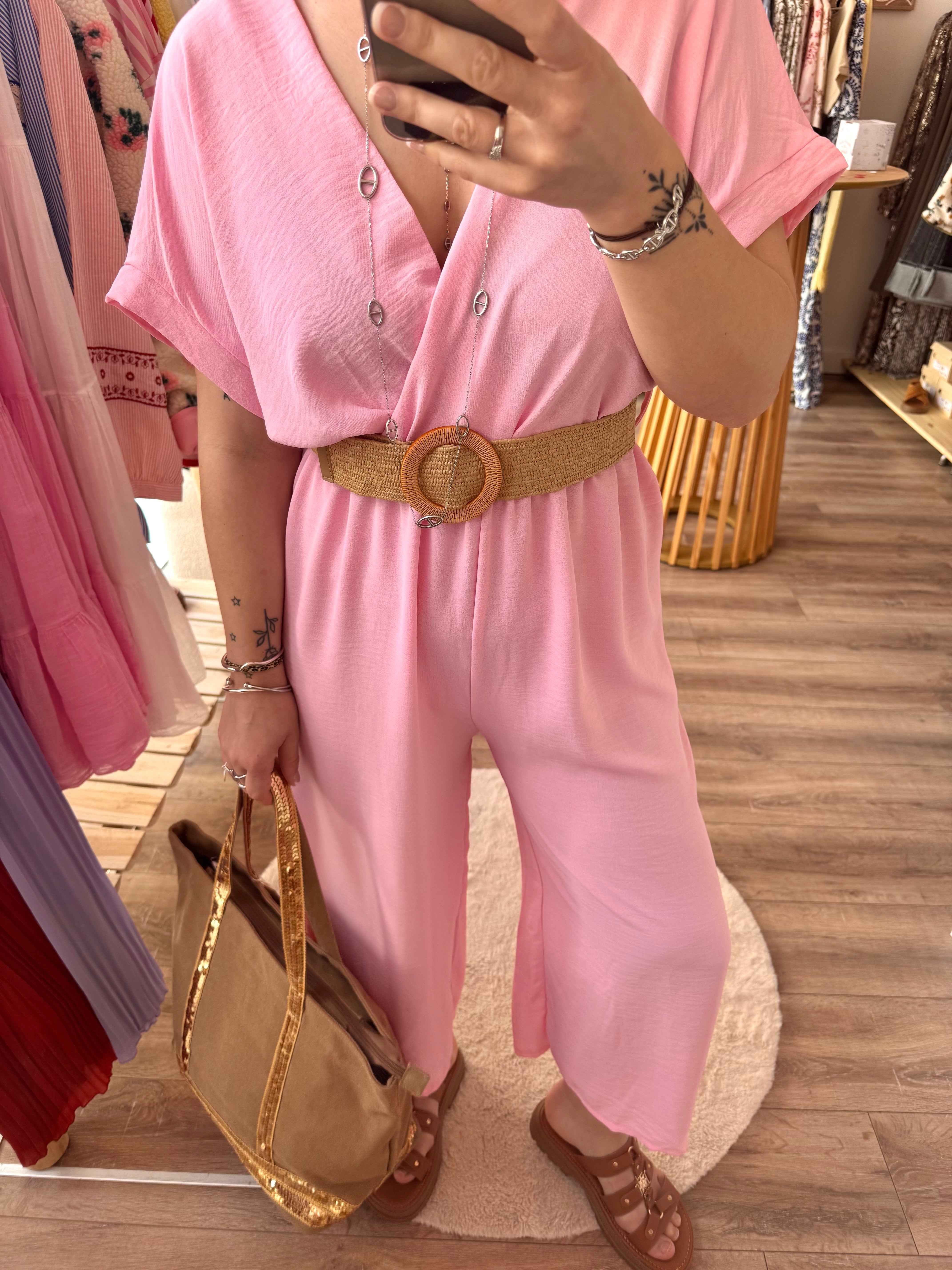 COMBINAISON TEAM PETITE ROSE