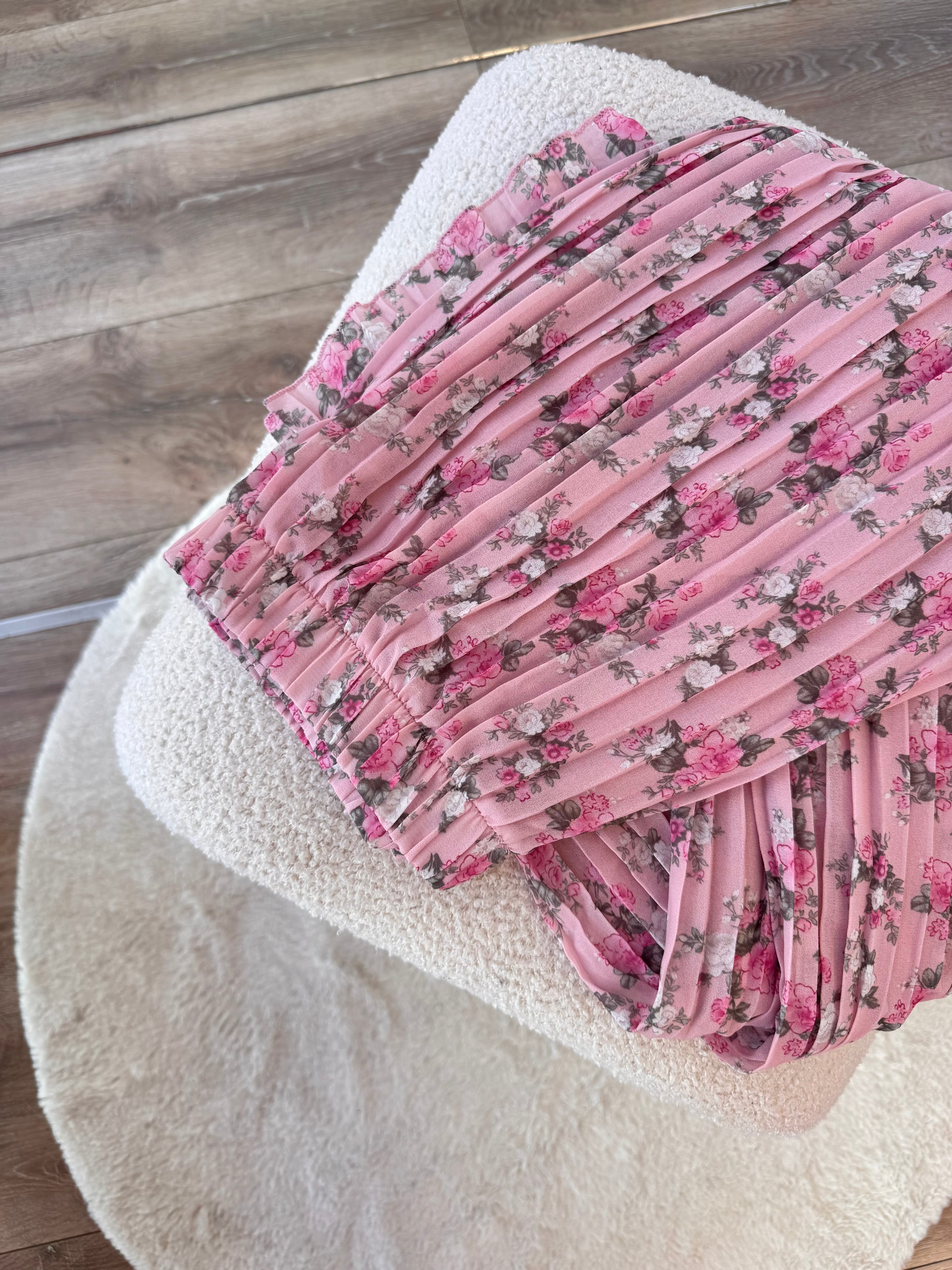 PANTALON LOLA FLEURIE ROSE BONBON