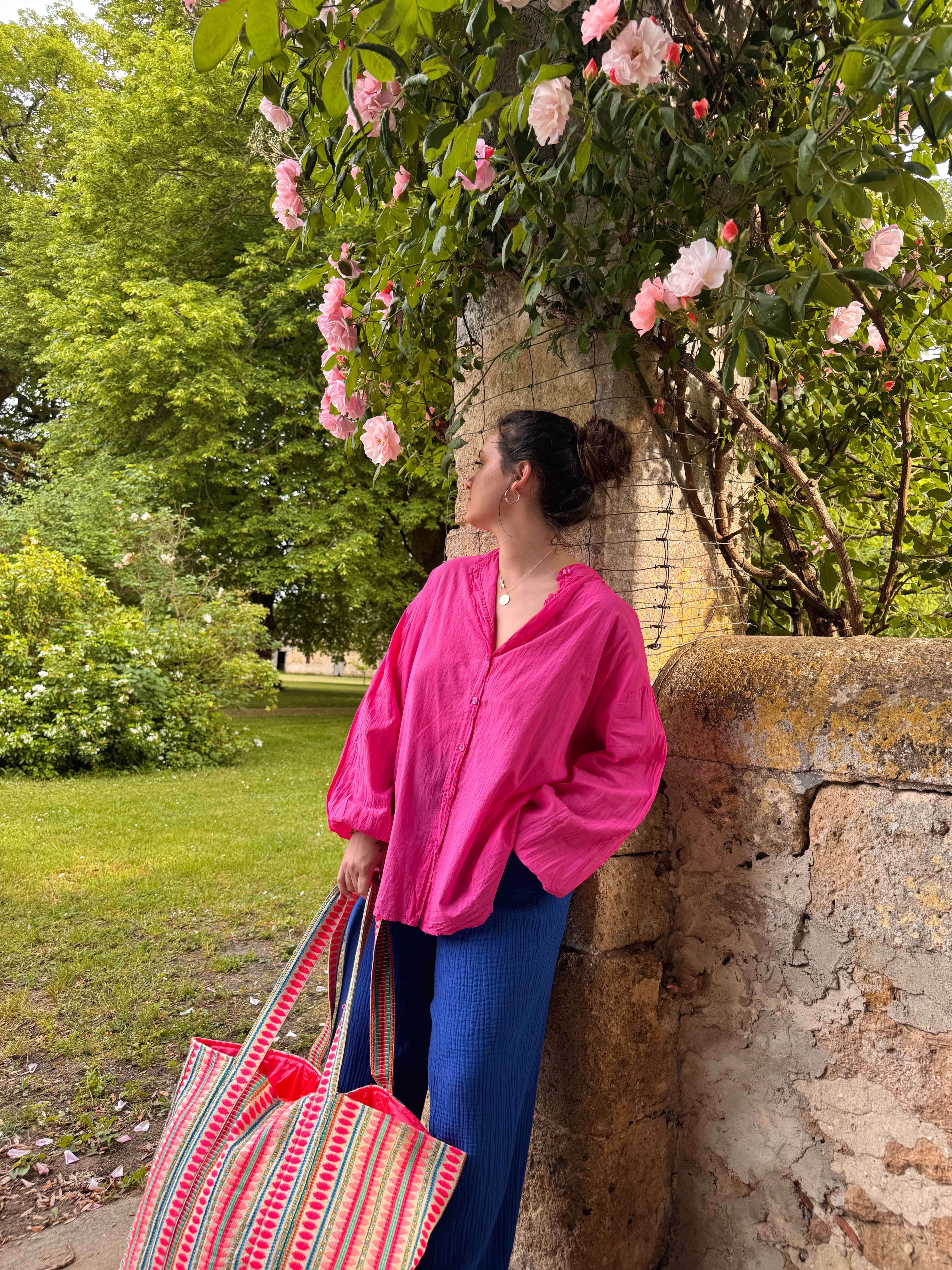 CHEMISE GOODVIBES FUCHSIA