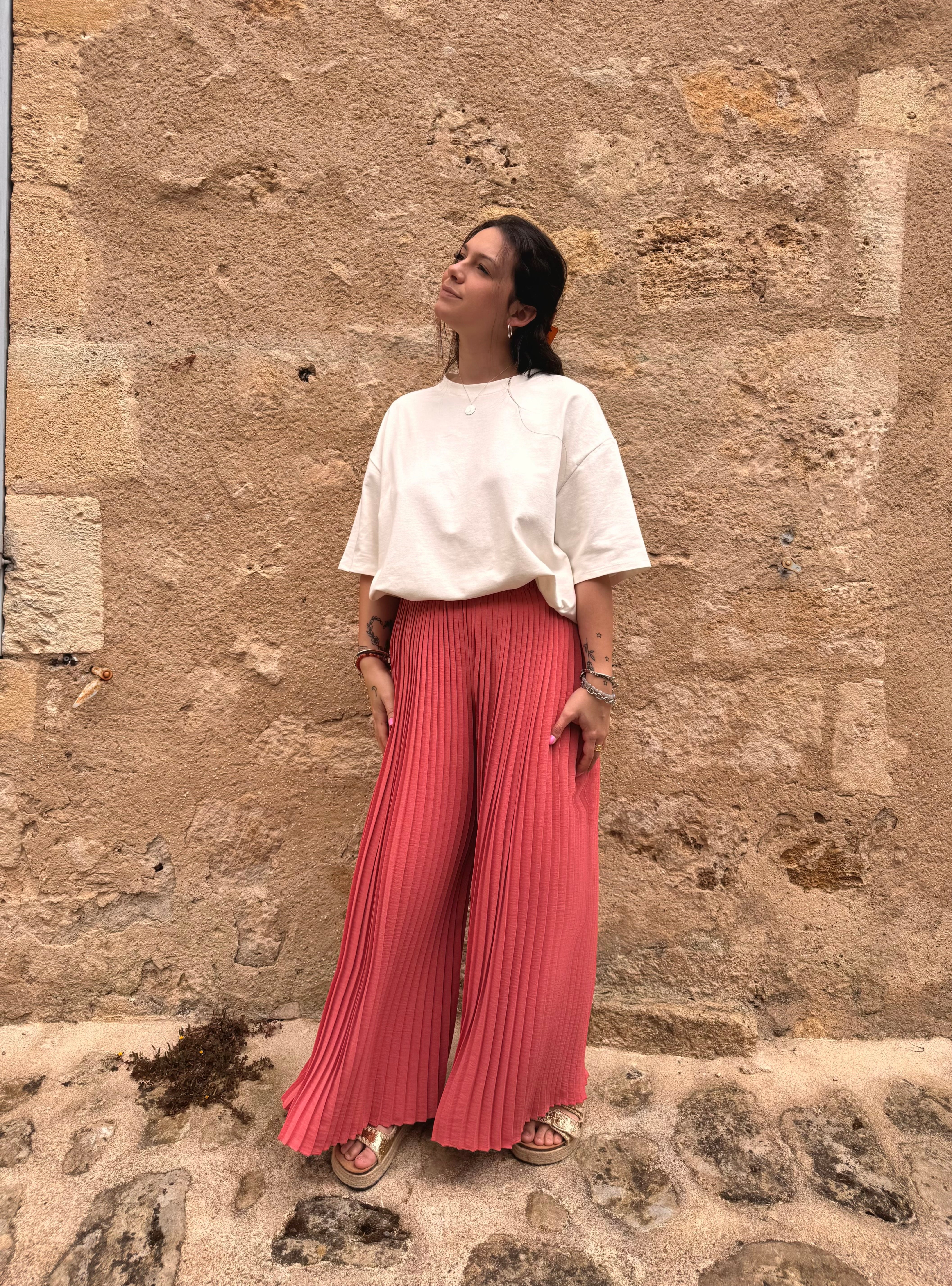 PANTALON VICTOIRE CORAIL