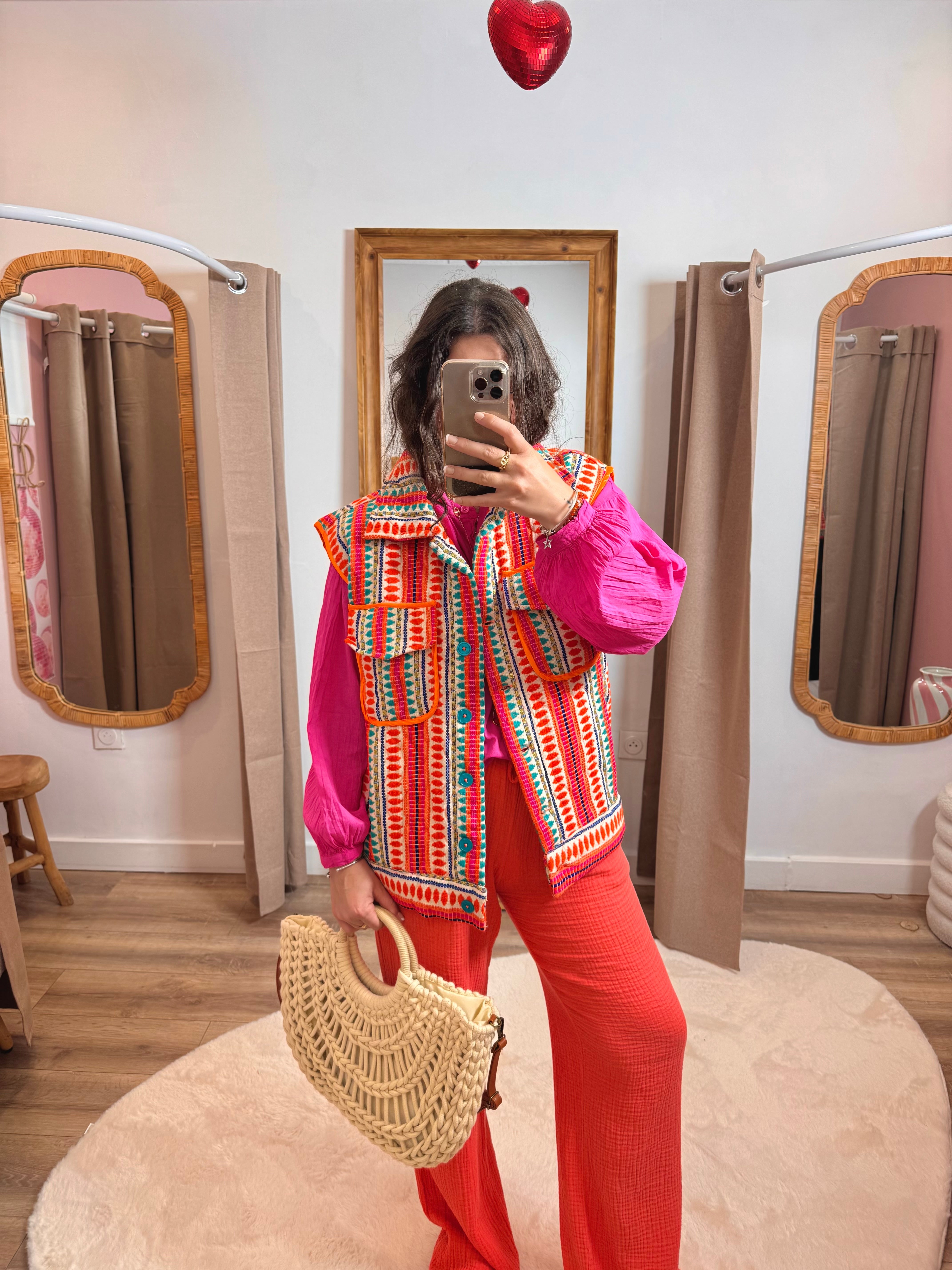 VESTE SANS MANCHE BOHÈME