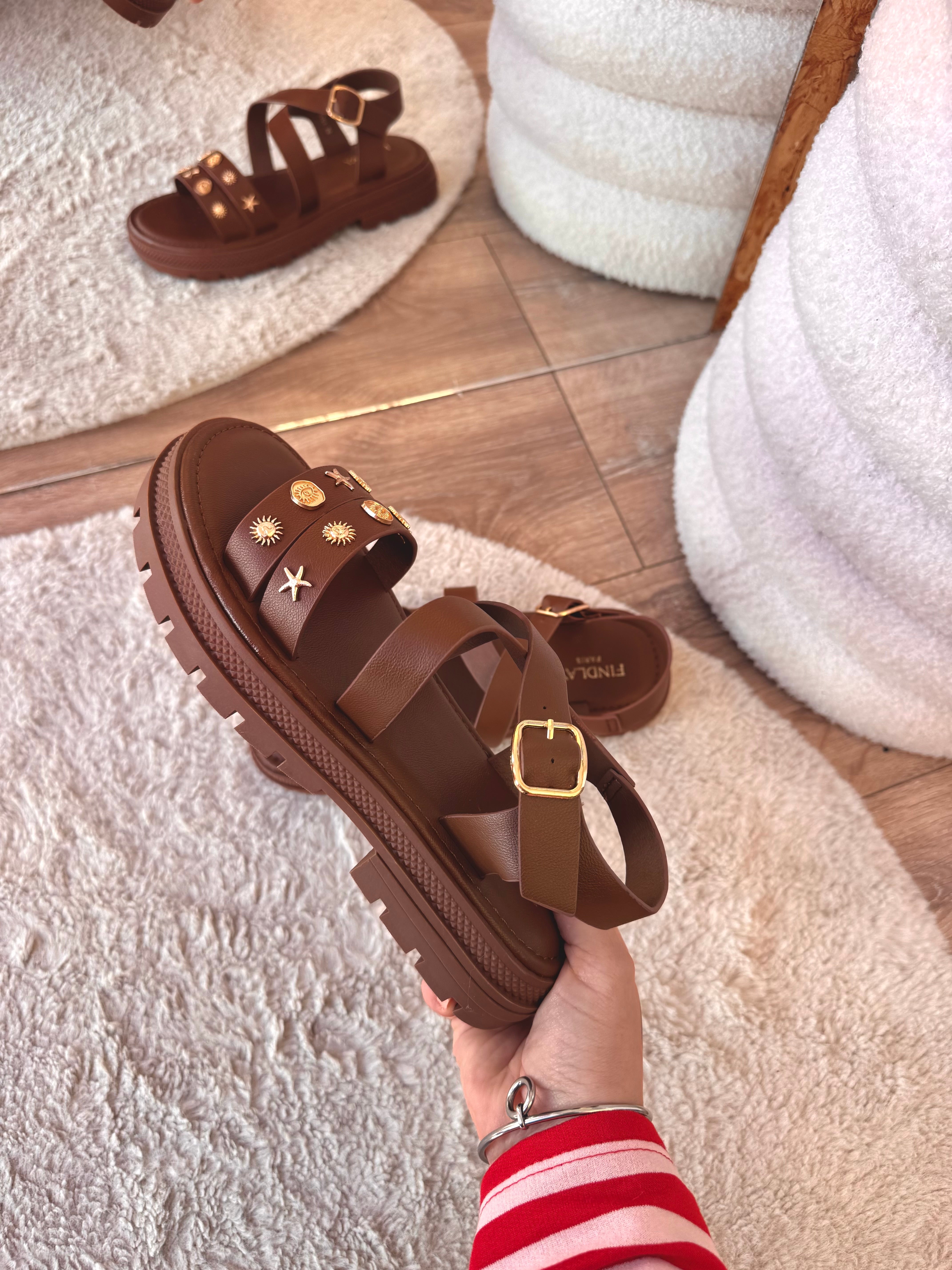 SANDALES COQUILLAGES COFFEE