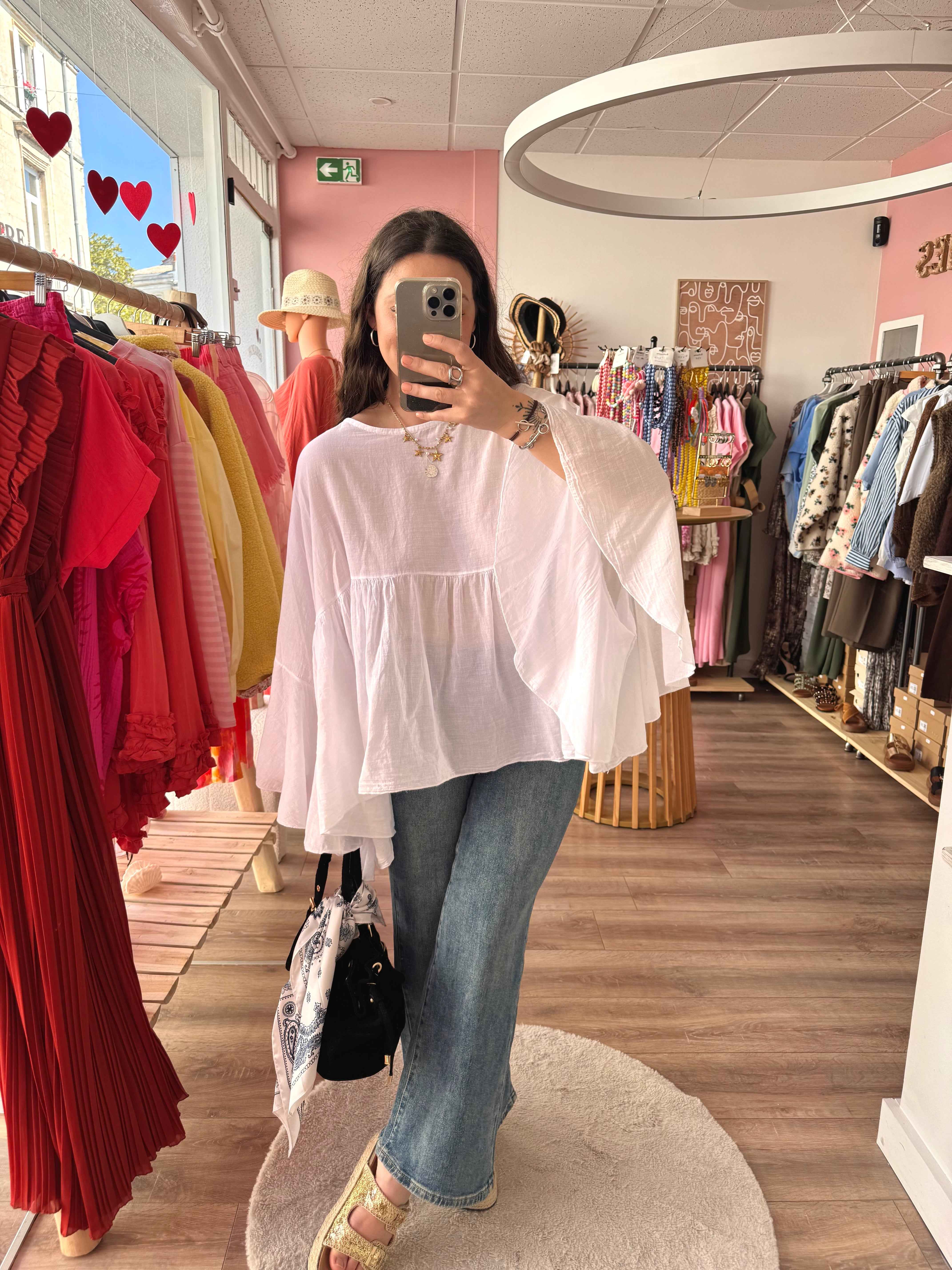 BLOUSE AMPLE BLANCHE