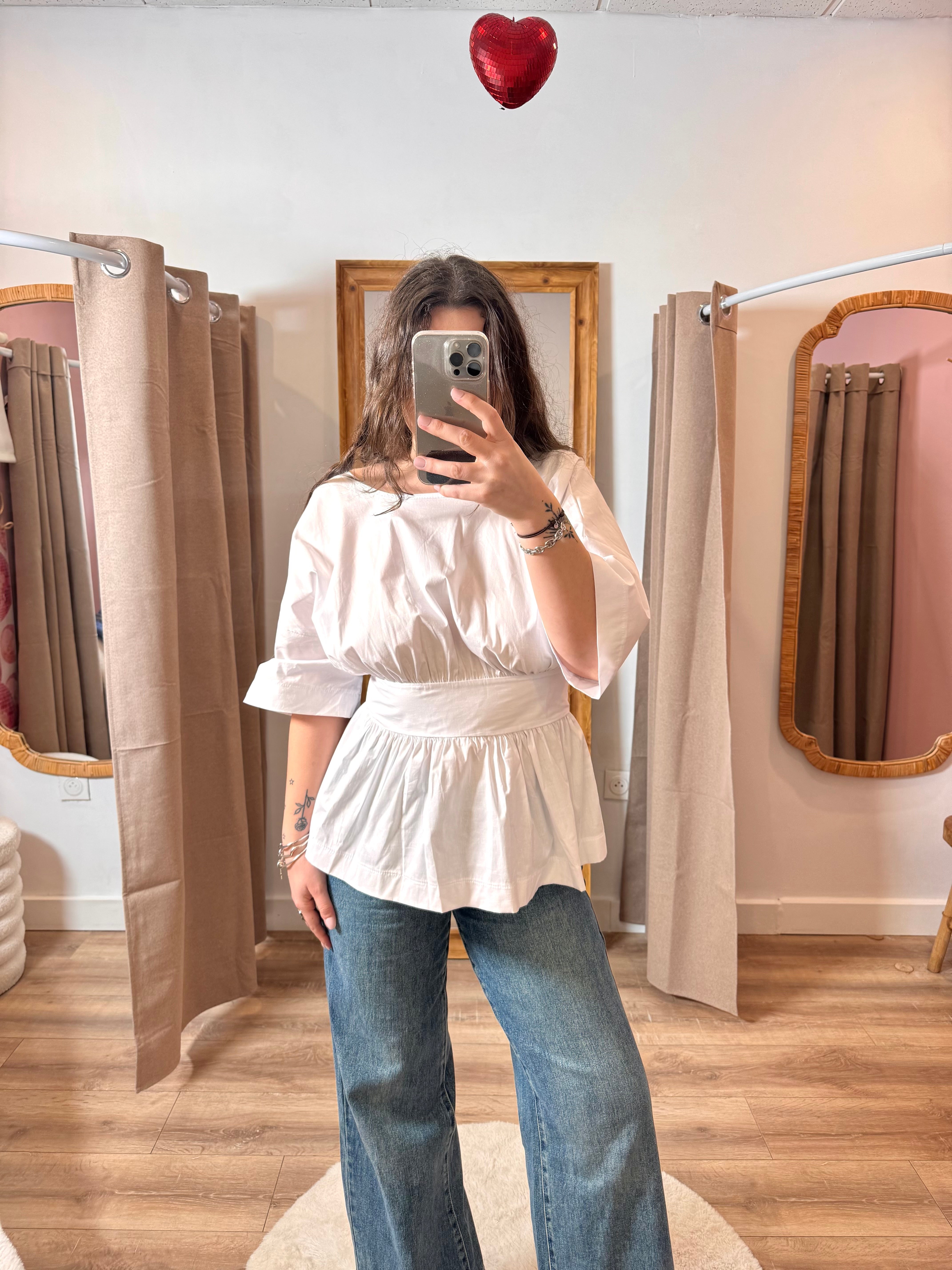 BLOUSE DOS NU BLANCHE