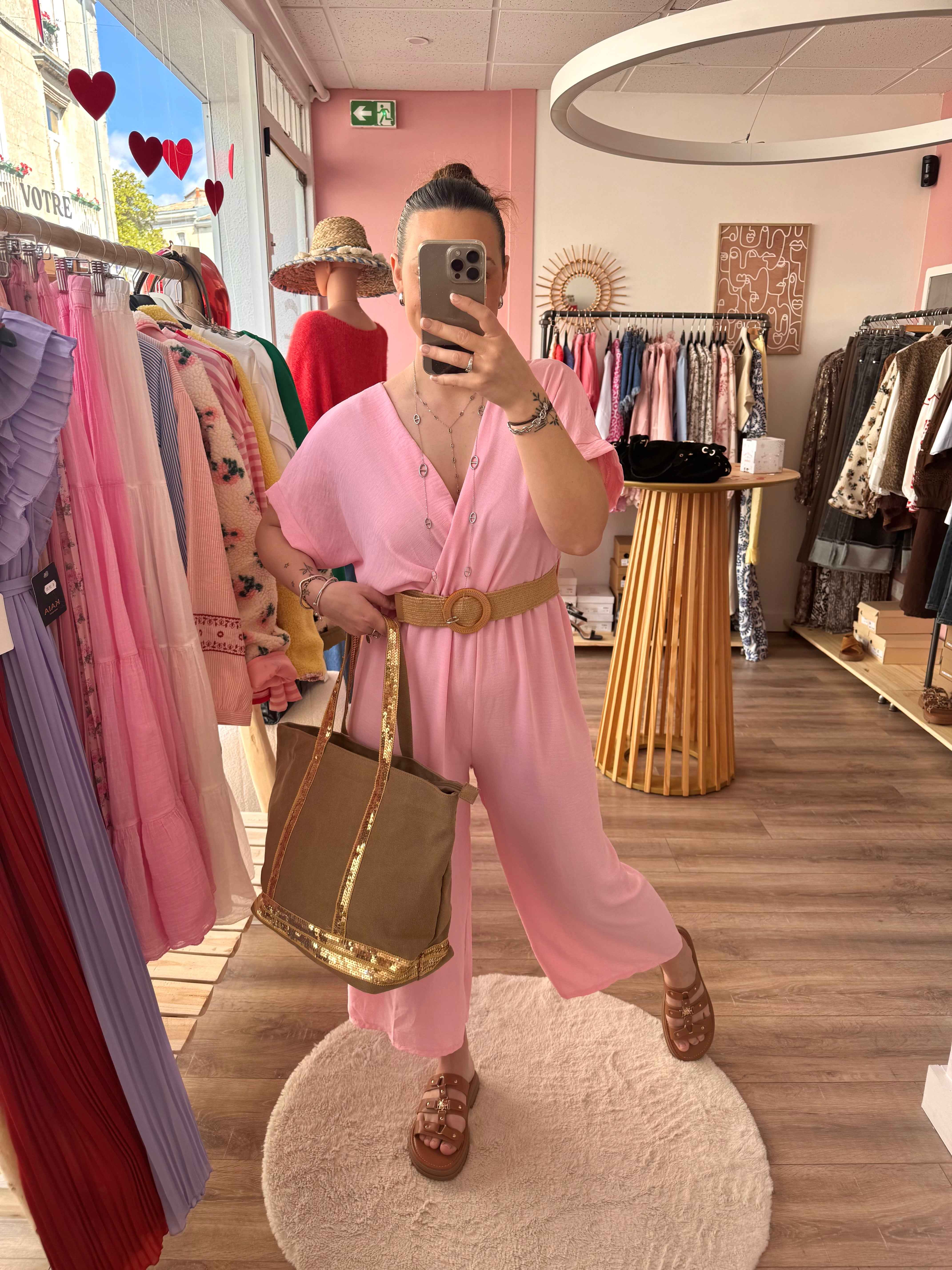 COMBINAISON TEAM PETITE ROSE