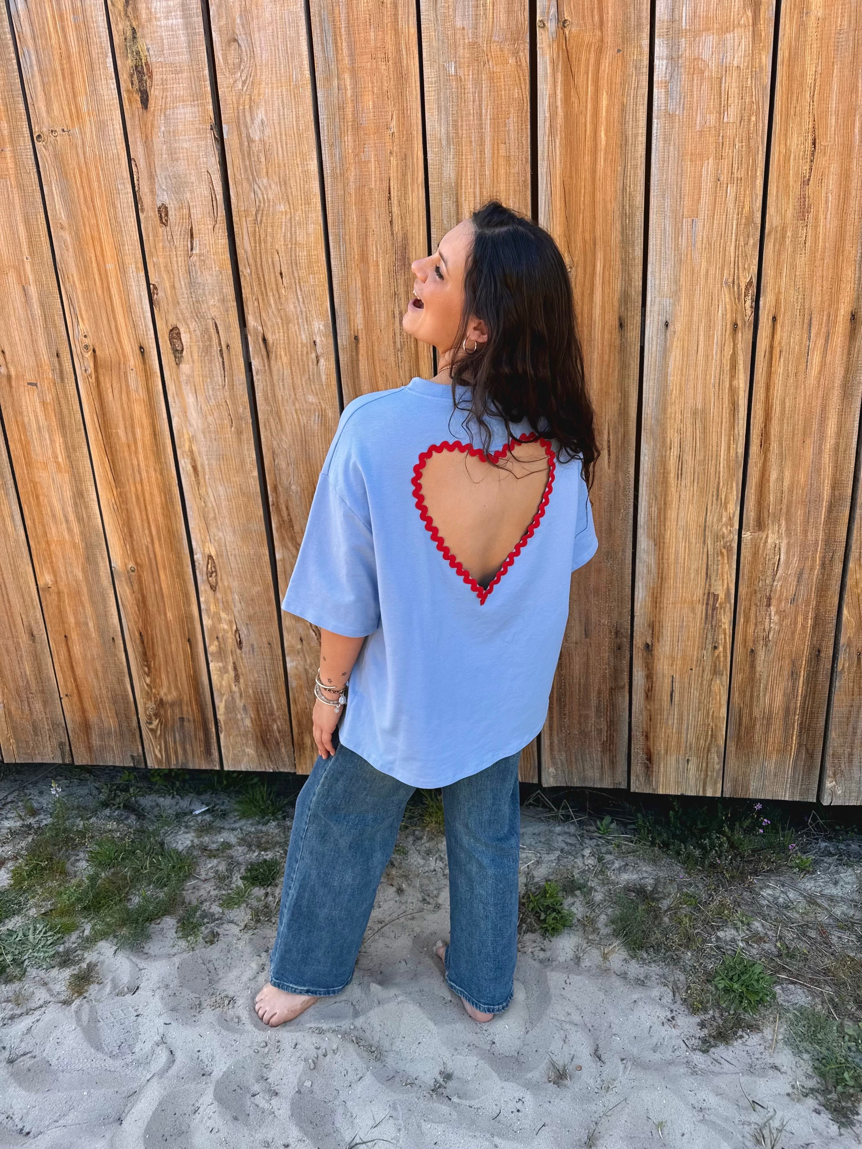 T-SHIRT COUP DE COEUR BLEU