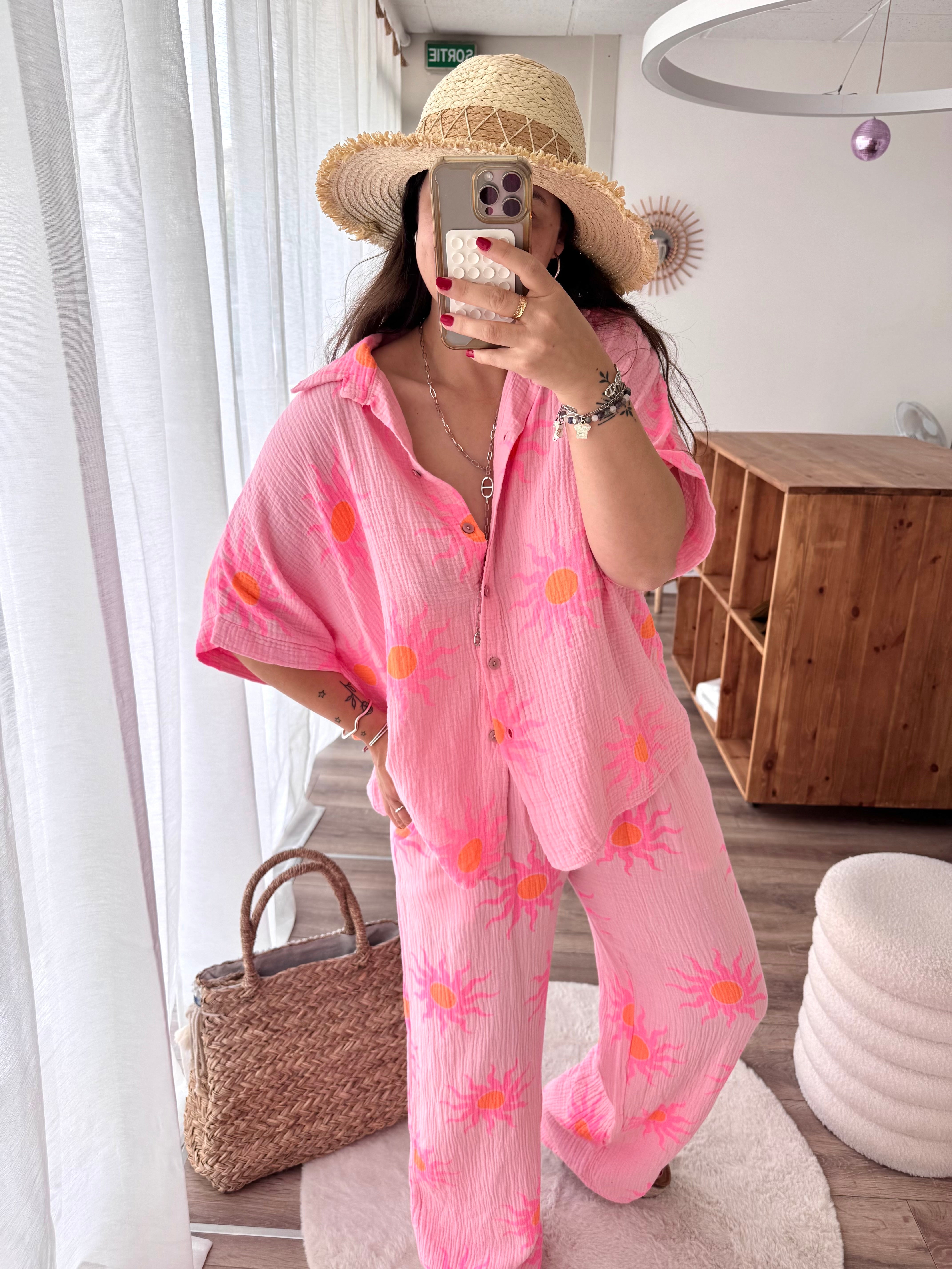 ENSEMBLE SOLEIL ROSE