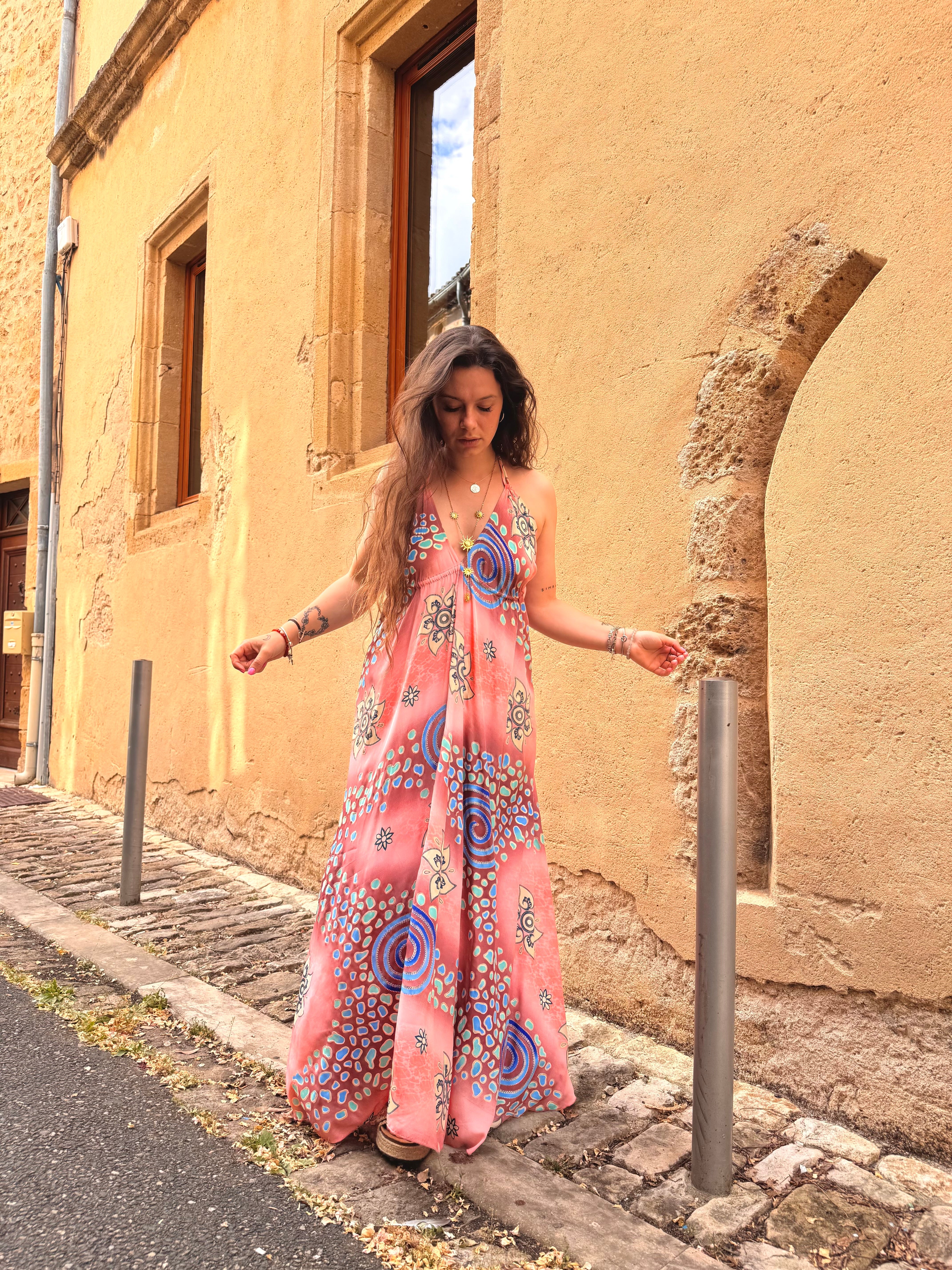 ROBE BOHÈME ORANGE