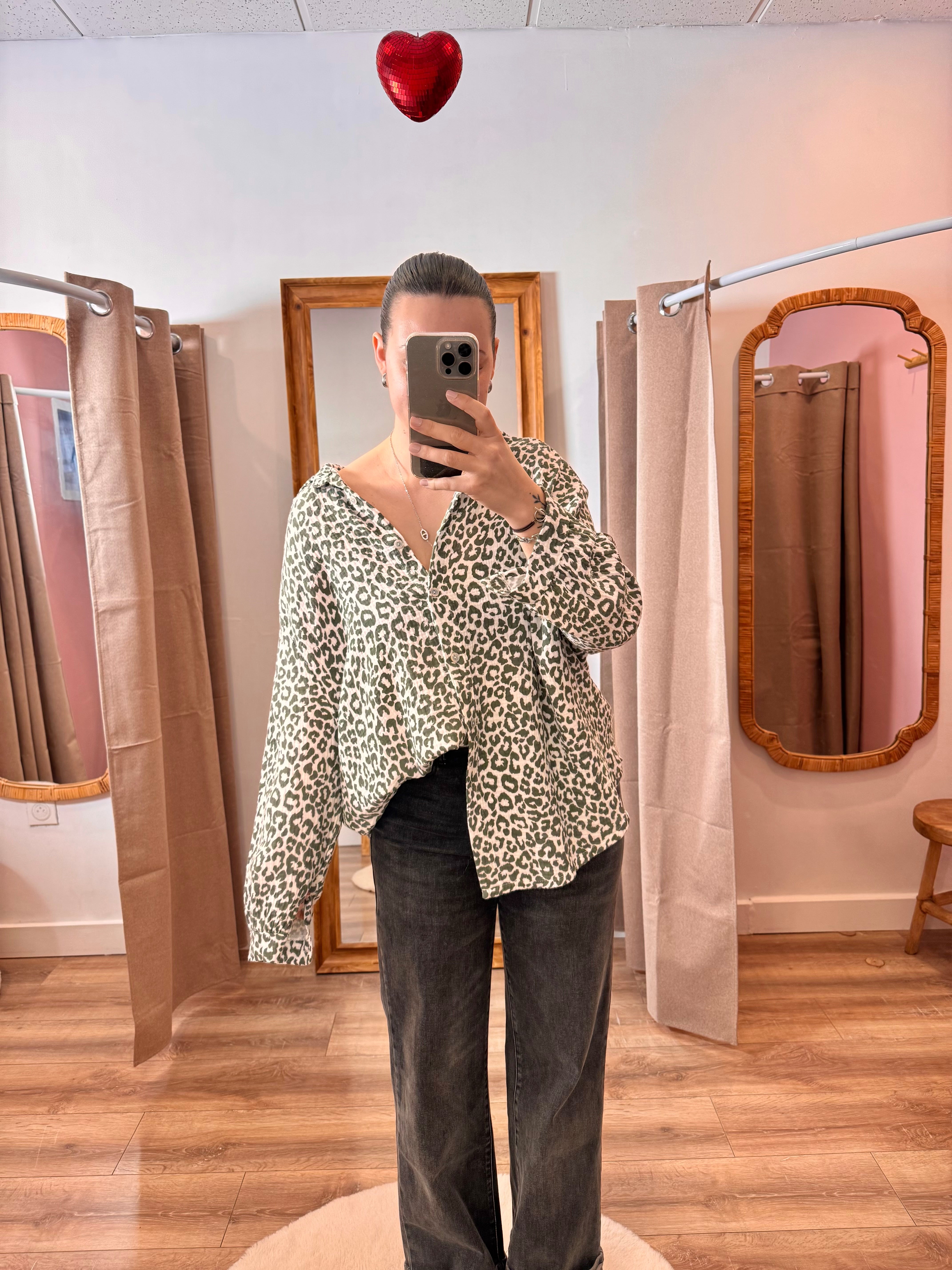 CHEMISE KAKI LÉOPARD